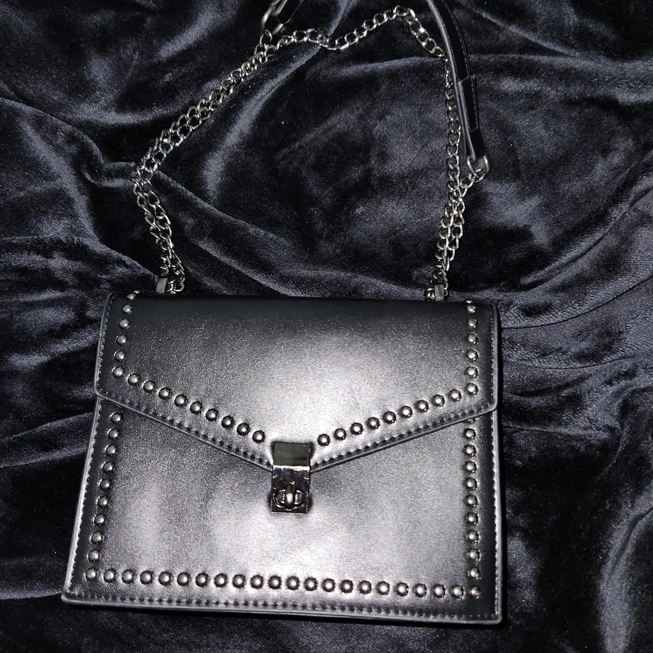 Black purse discount with silver studs