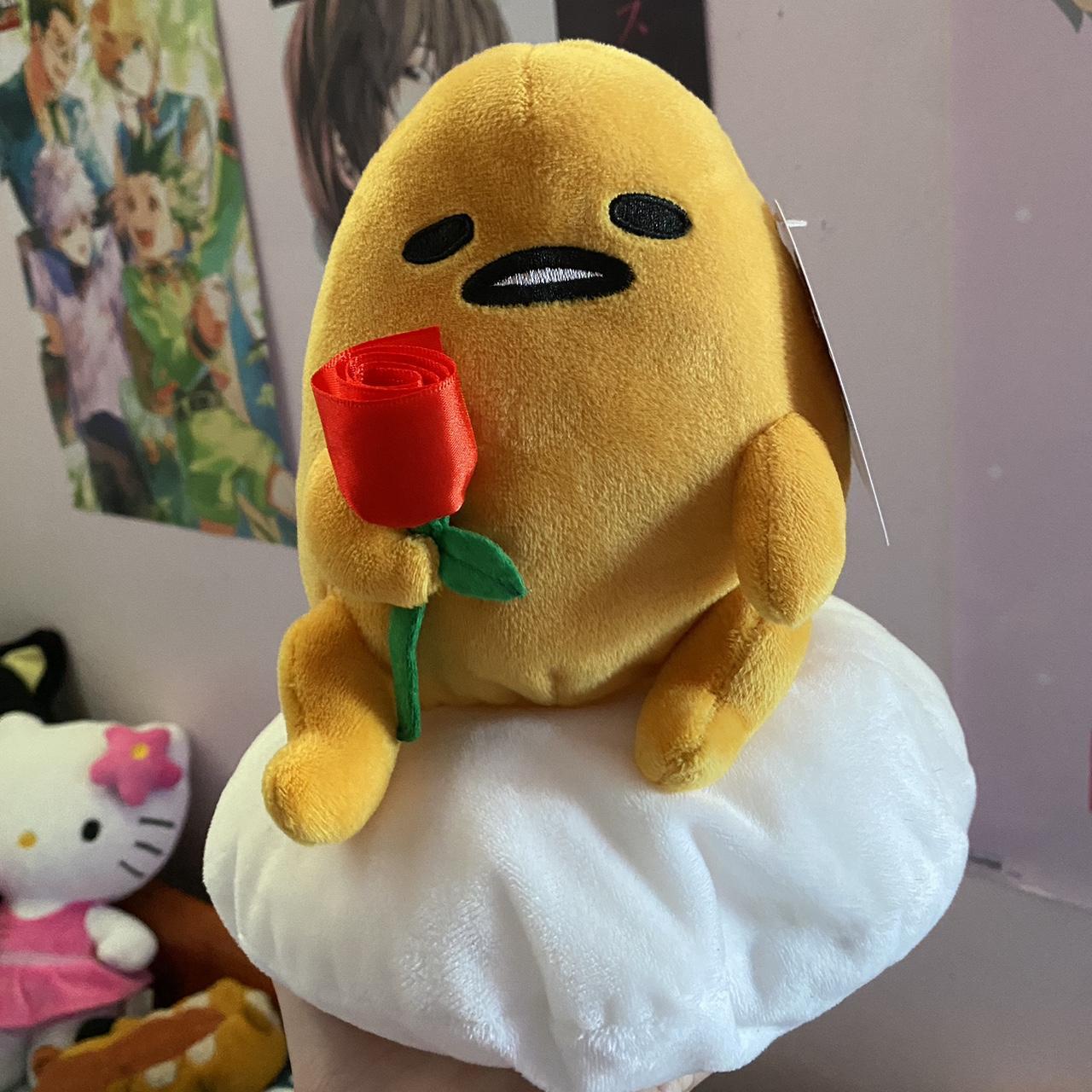 Gudetama the lazy egg valentines rose plush - Depop