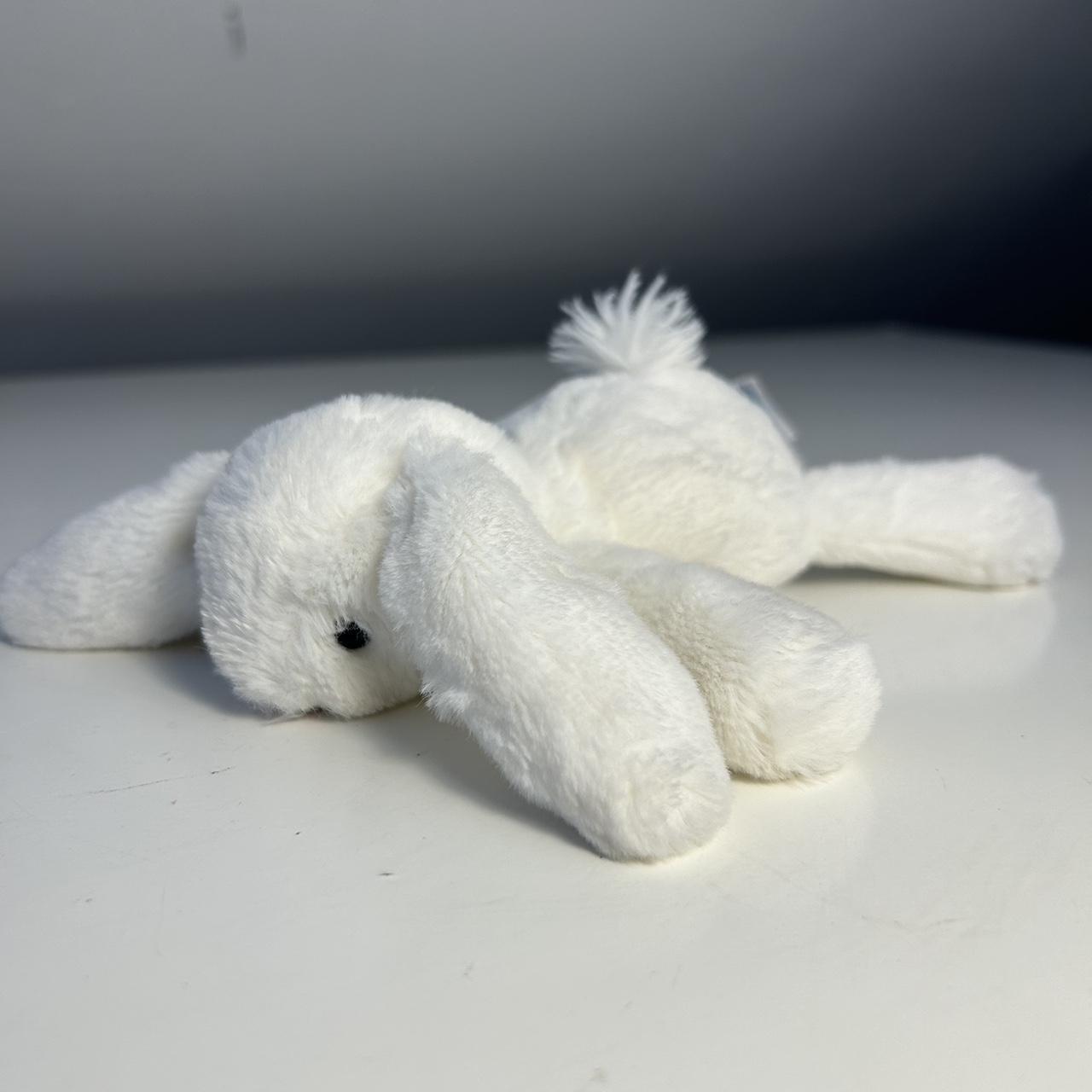 Jellycat Small White SMUDGE BUNNY Rabbit Soft... - Depop