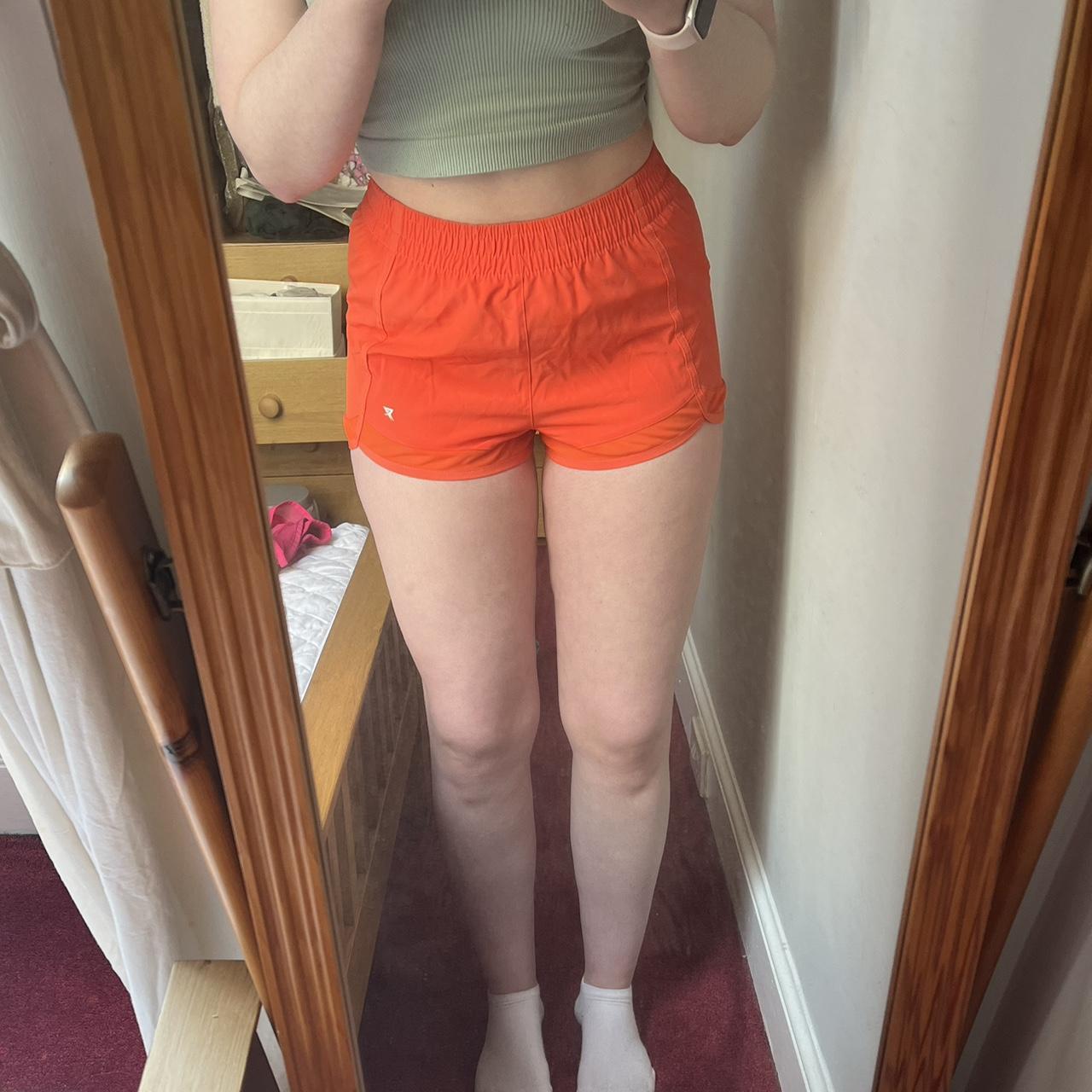 Orange Primark Workout Shorts SIZE XS FITS U.K.... Depop