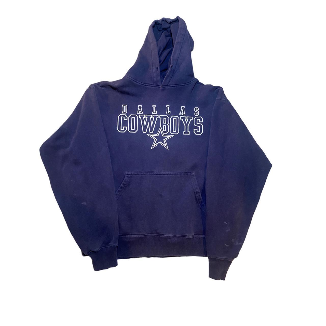 NFL Dallas Cowboys Mens Throwback Logo Pullover Hoodie Sweater Medium