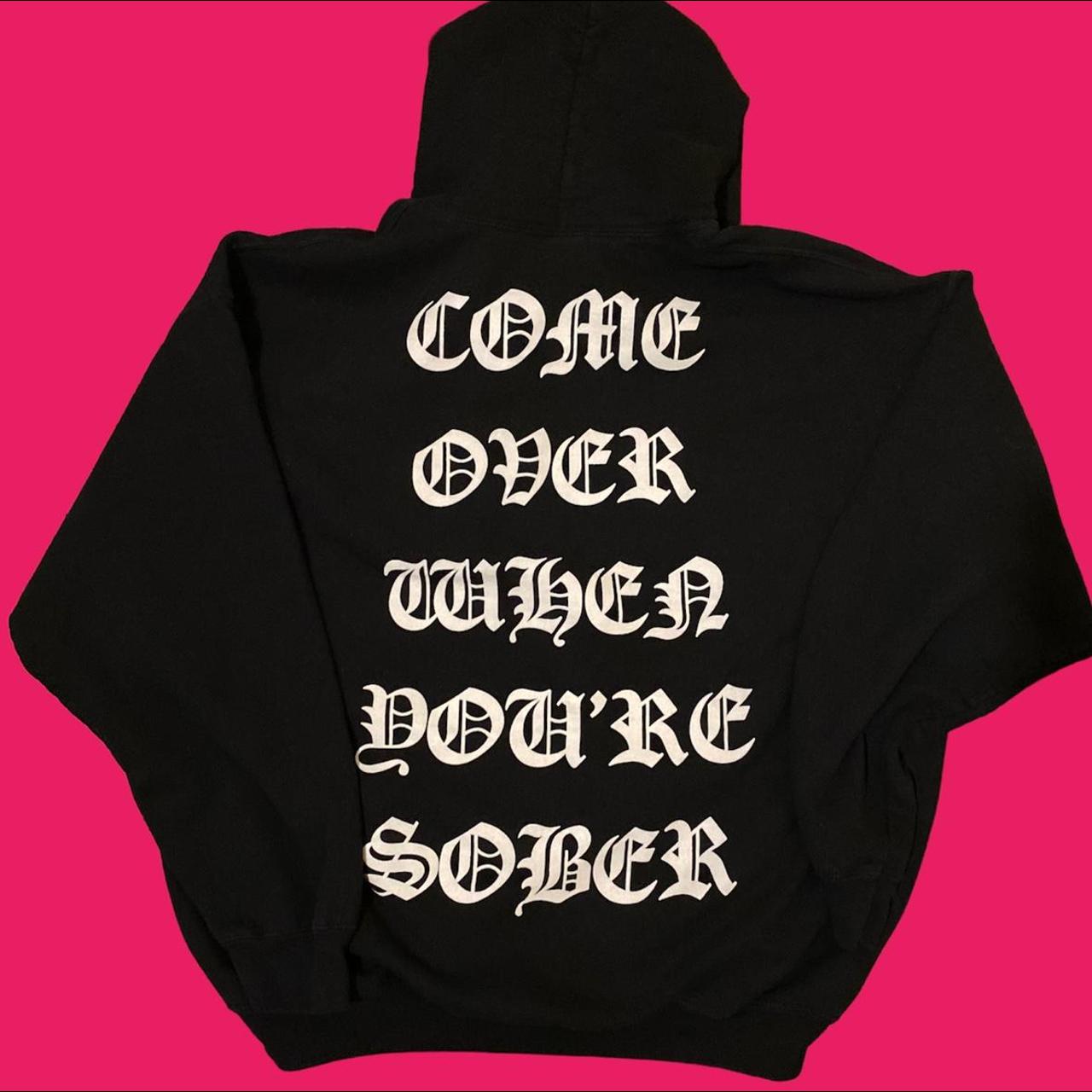 Lil Peep Emo Goth Rapper Hoodie (2017) Size :... - Depop