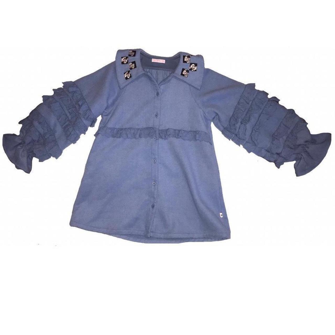 Little Sunny Bite Women's Blue and Black Coat (2)