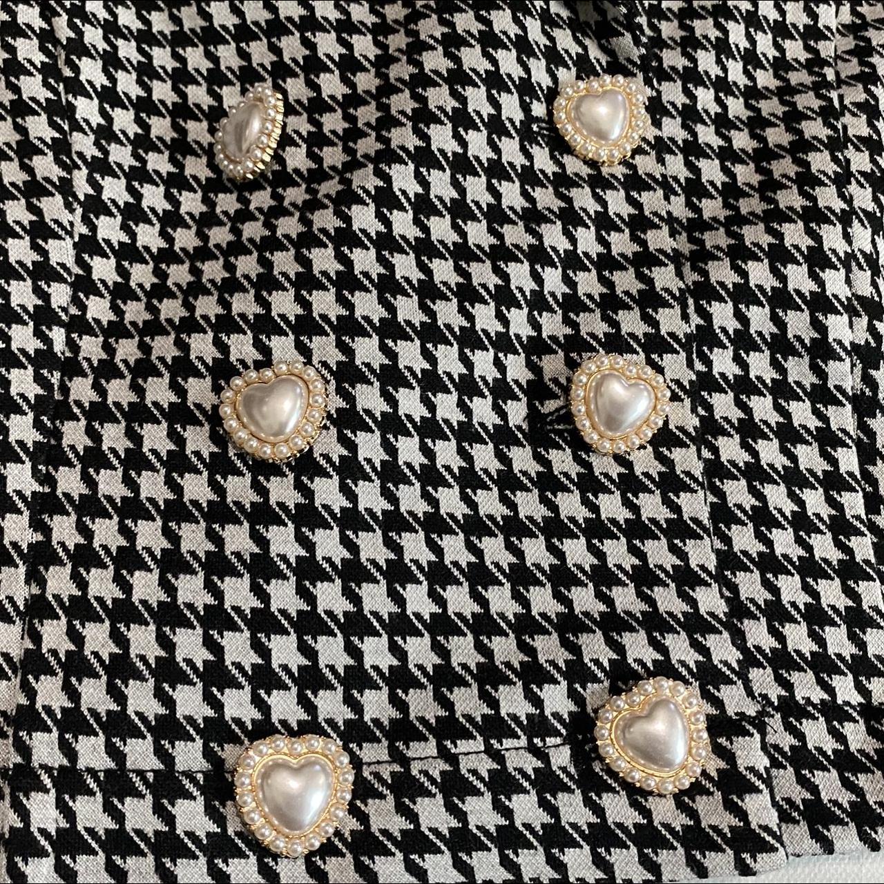 Cider Women's Black and White Shirt Depop