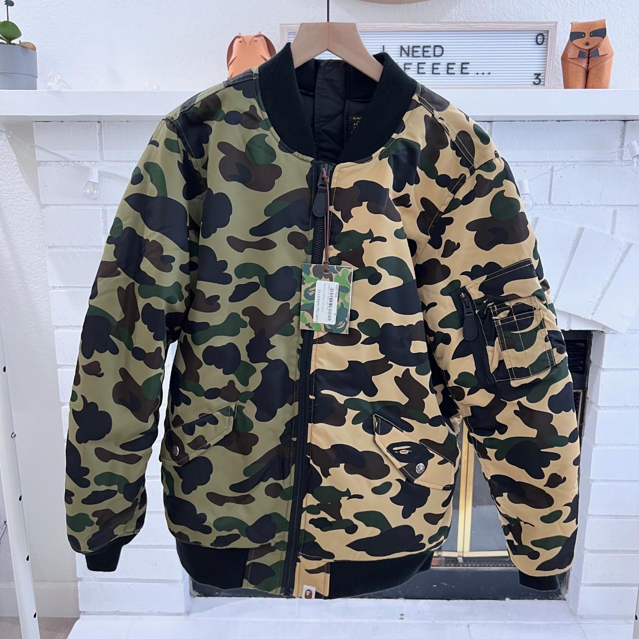 Brand New With Tag. BAPE 1st Camo Half MA 1 Split. Depop