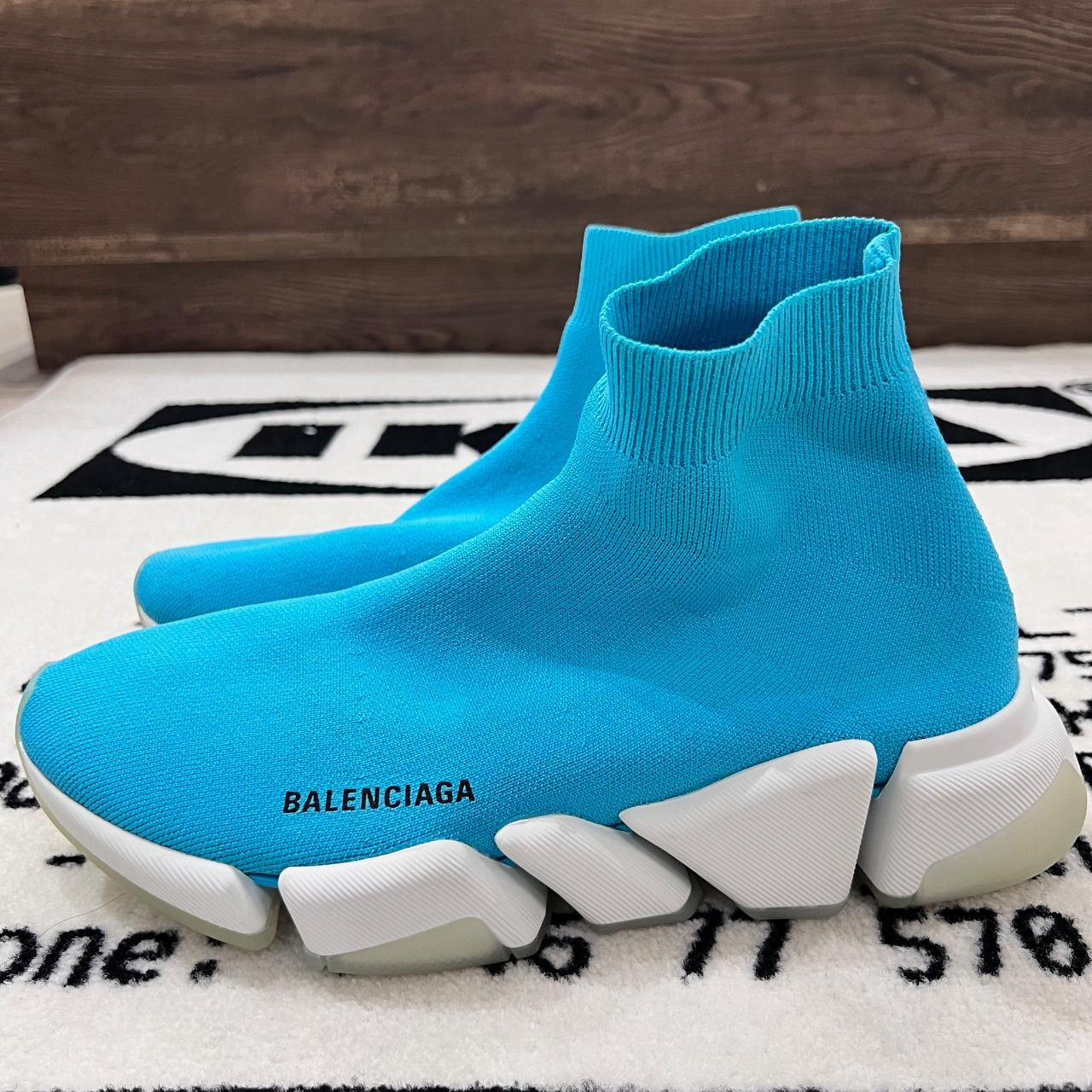 BALENCIAGA Speed Trainer ハイカットスニーカー_BLUE Balenciaga Speed Trainers 