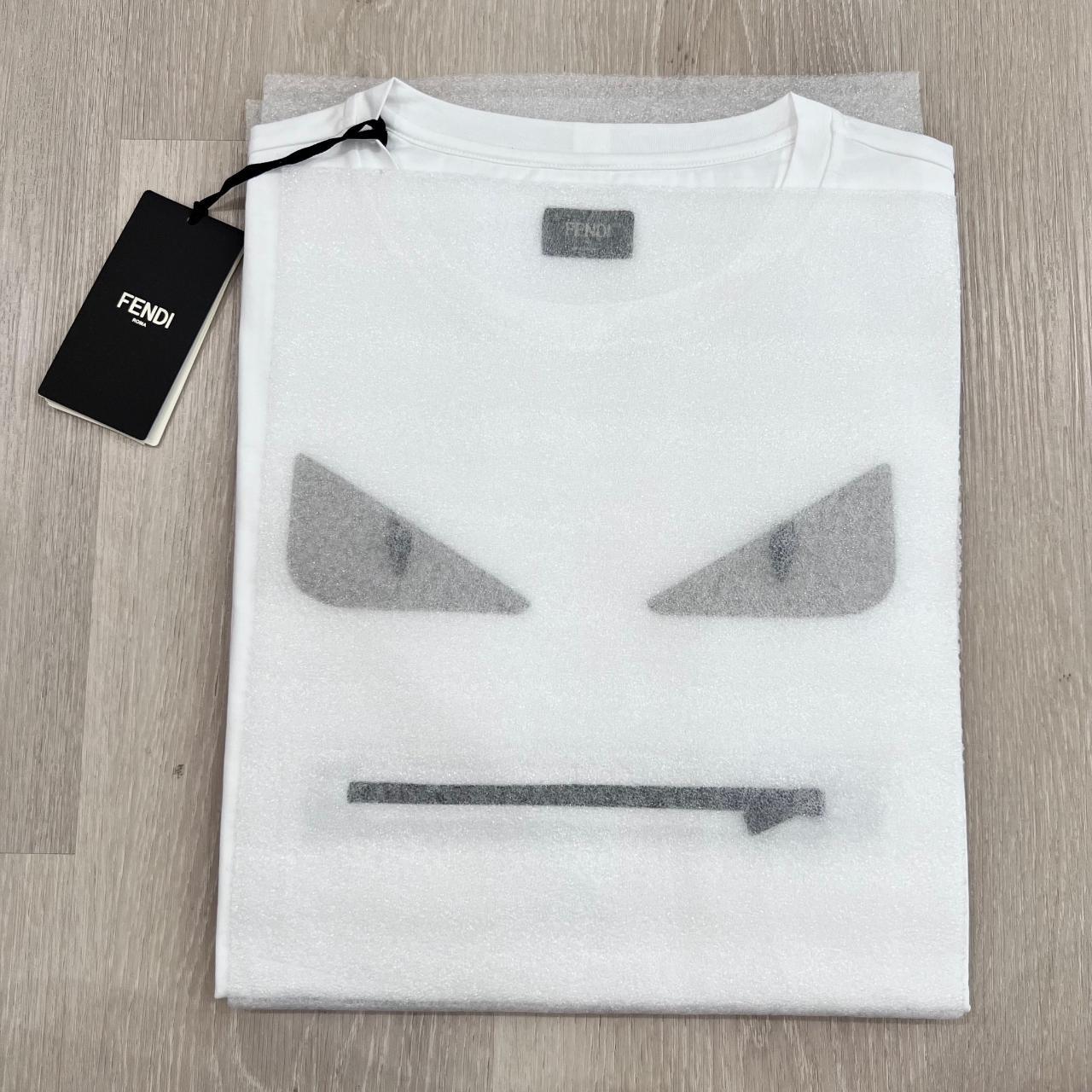 Bag Bugs Fendi Shirt White Fendi Bag Bugs Eyes T-shirt In White