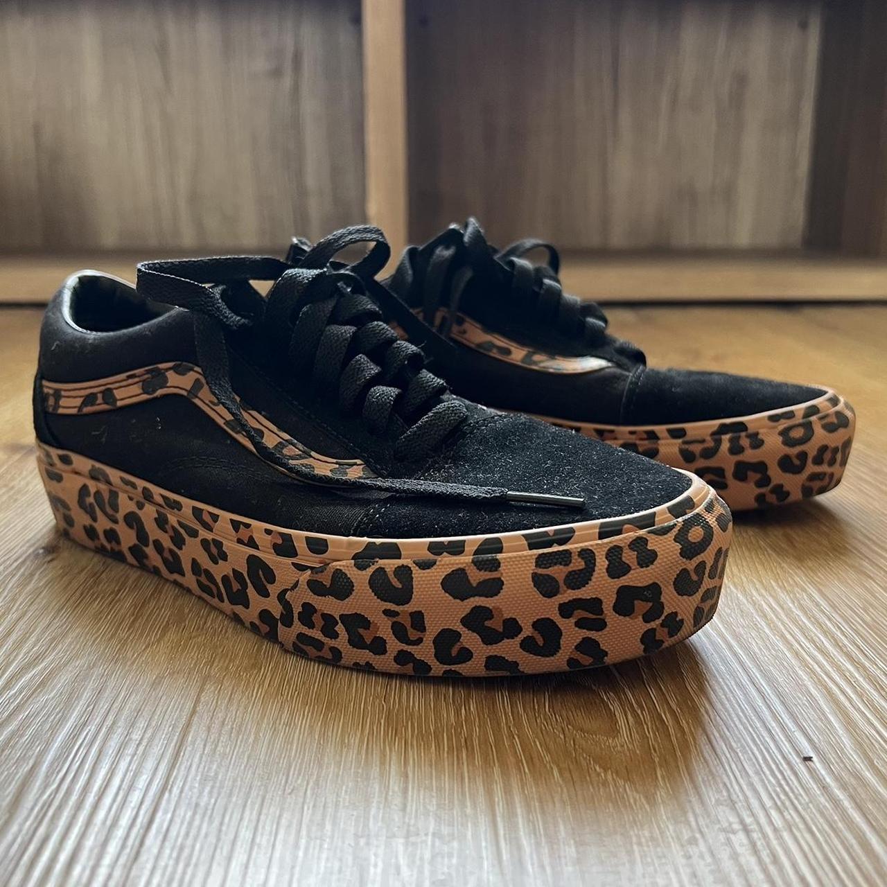 Vans Old Skool Platform Leopard shoes Size 7 men Depop