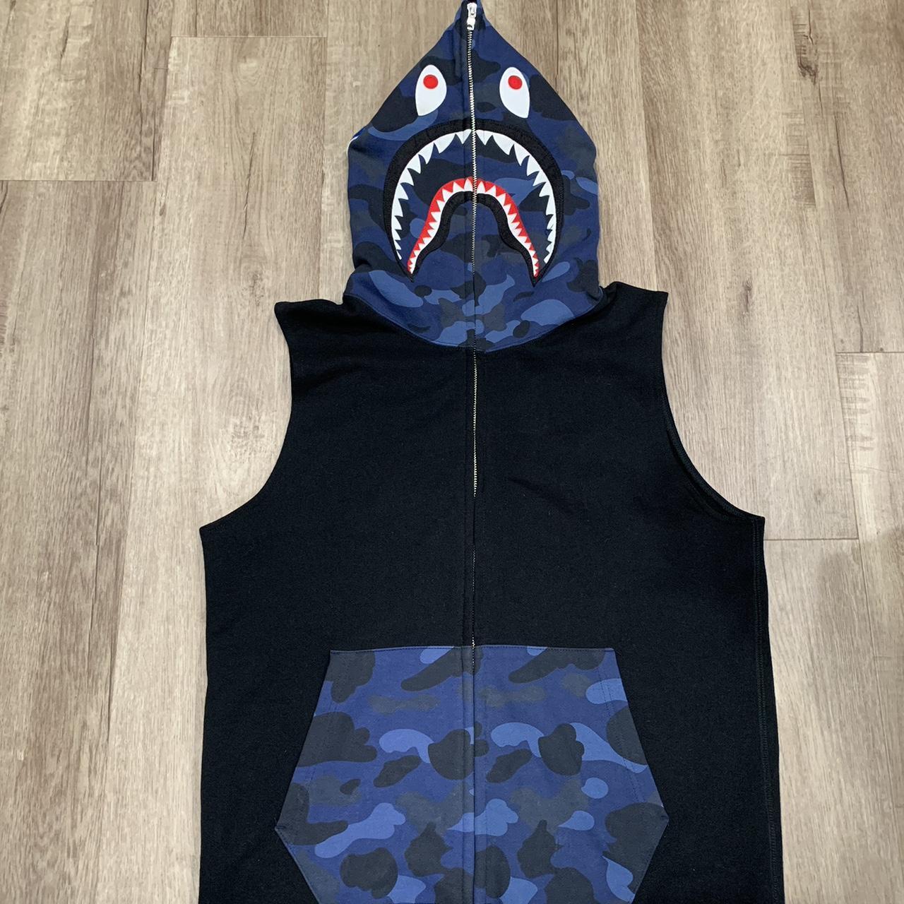 Bape sleeveless hoodie hotsell