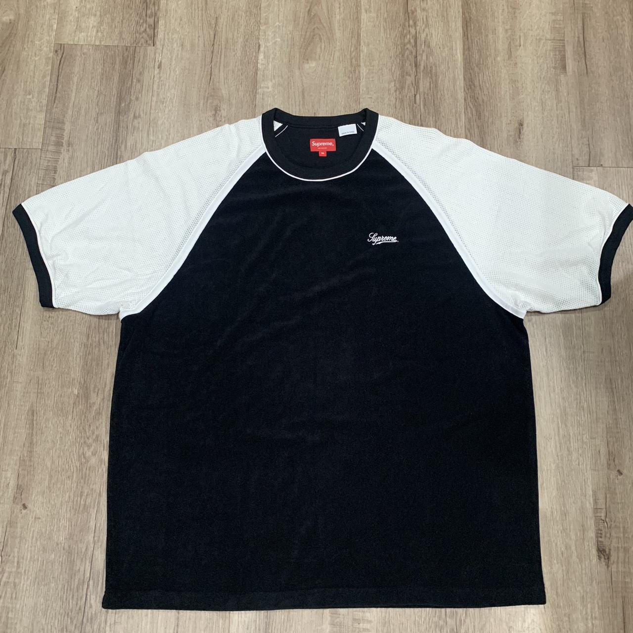 Supreme Terry Raglan S/S Top Black Size XL New with | Depop