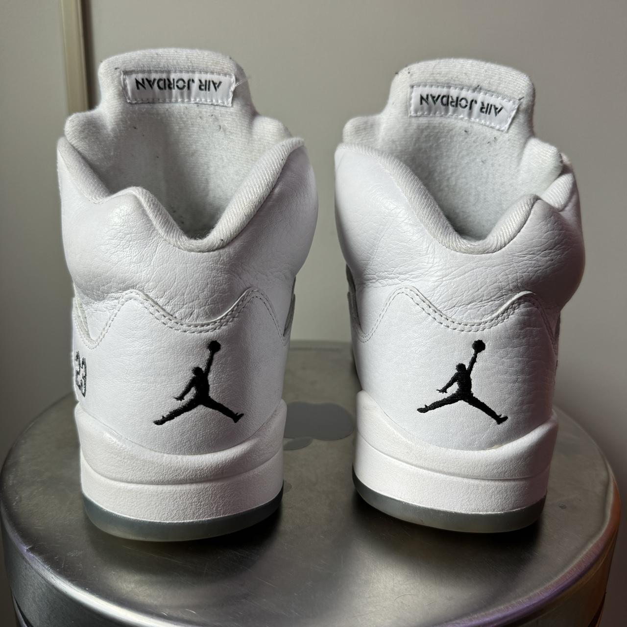 Air Jordan 5 white metallic buy size 7Y