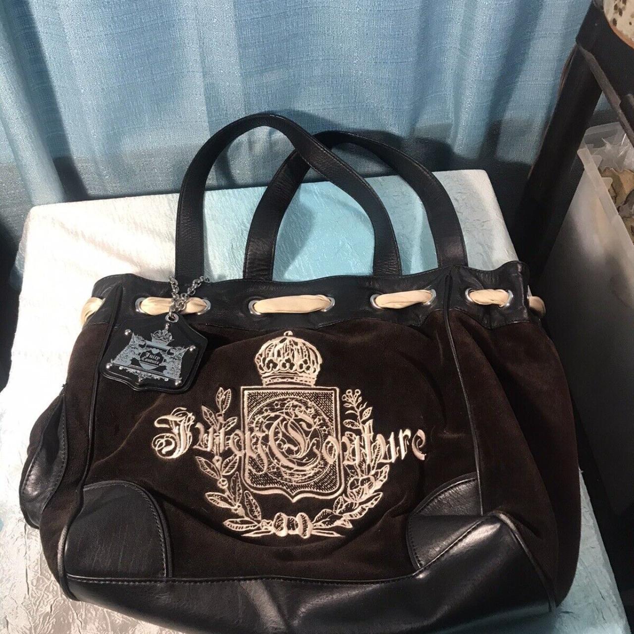 Vintage Dark Brown Juicy Couture Tote Daydreamer Bag... - Depop