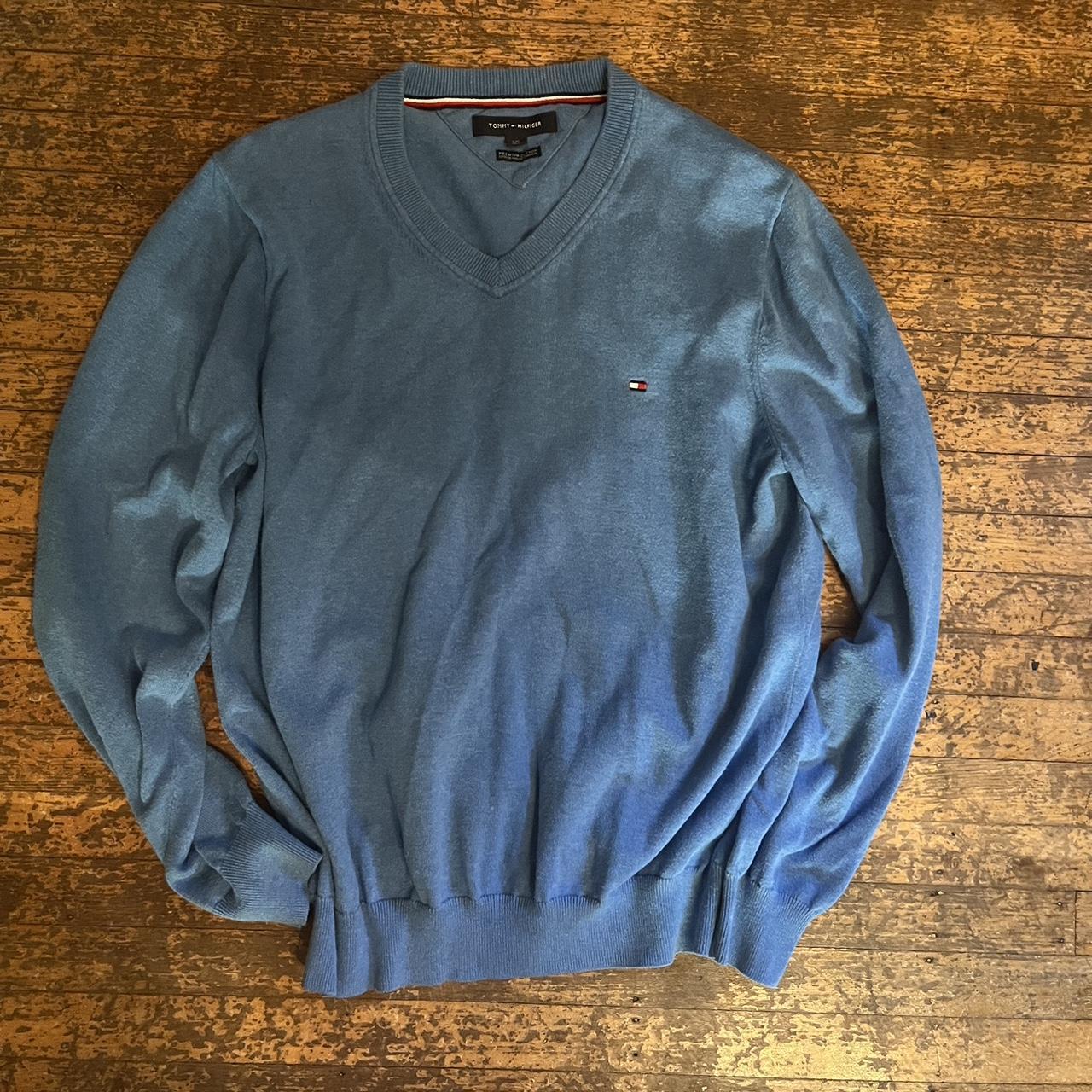 Tommy hilfiger royal blue on sale sweater