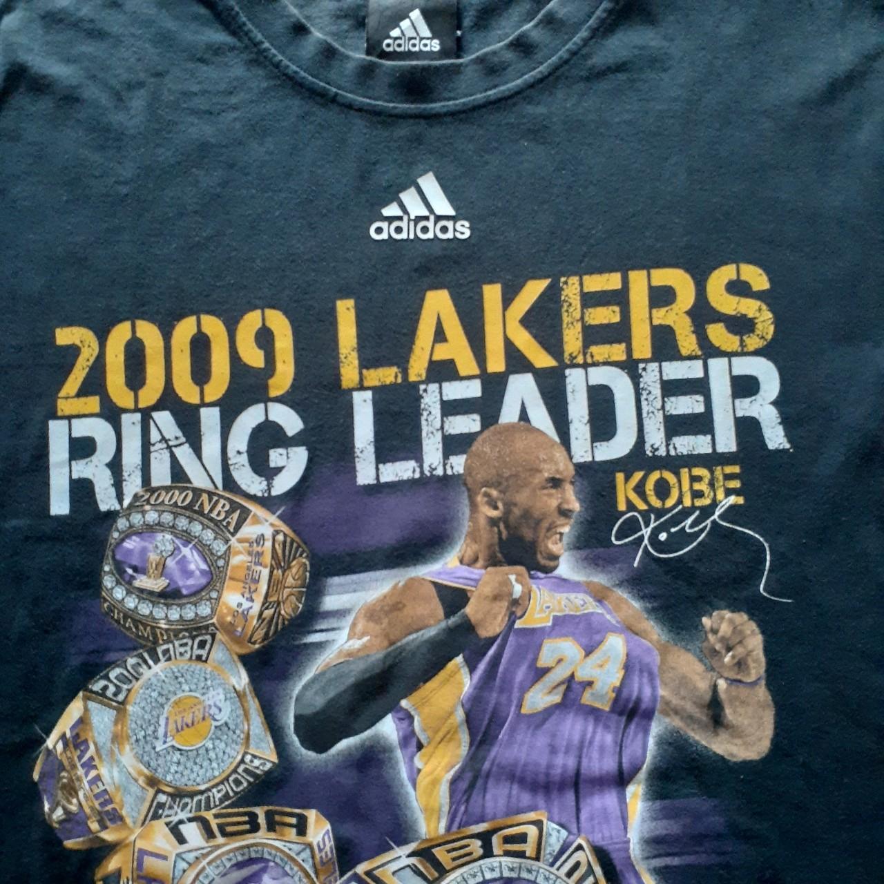 Adidas 2009 Lakers Ring Leader Kobe Bryant NBA Champion t-shirt by