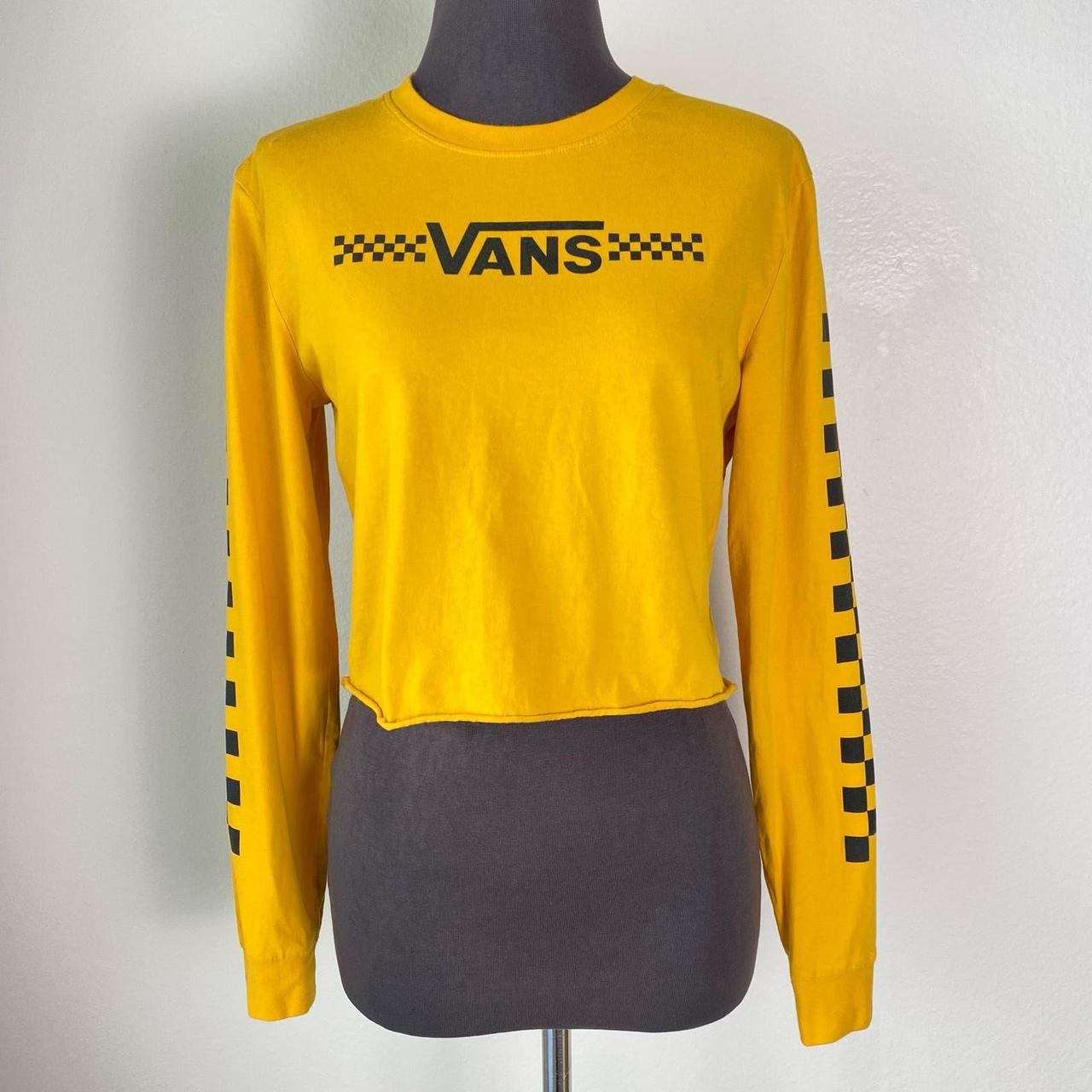 Vans yellow outlet crop top