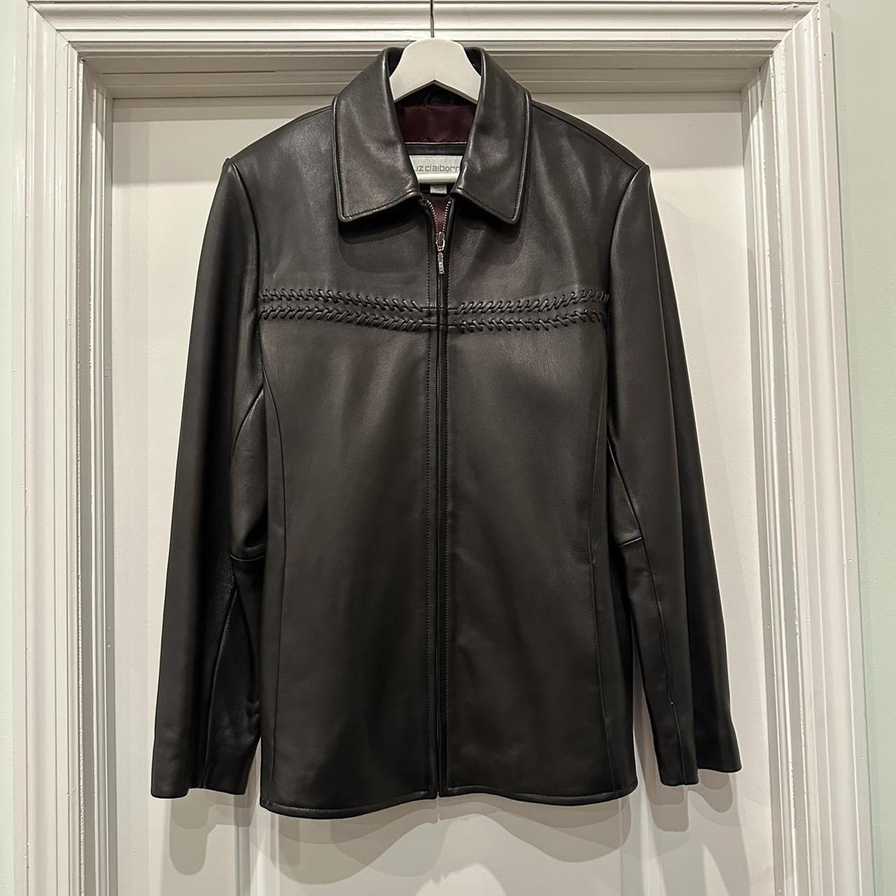 Women’s Vintage Liz Claiborne Genuine Leather Jacket outlets