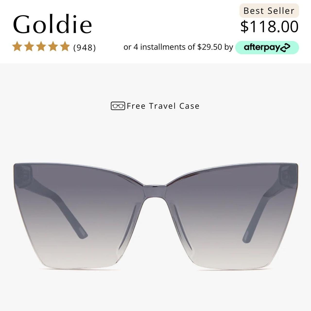 DIFF Women's Sunglasses - Black/Grey – DIFF Goldi… - image 4