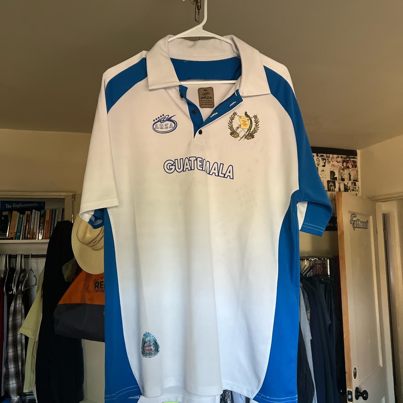 Guatemala White Blanca Adult Premium Soccer Jersey - Depop