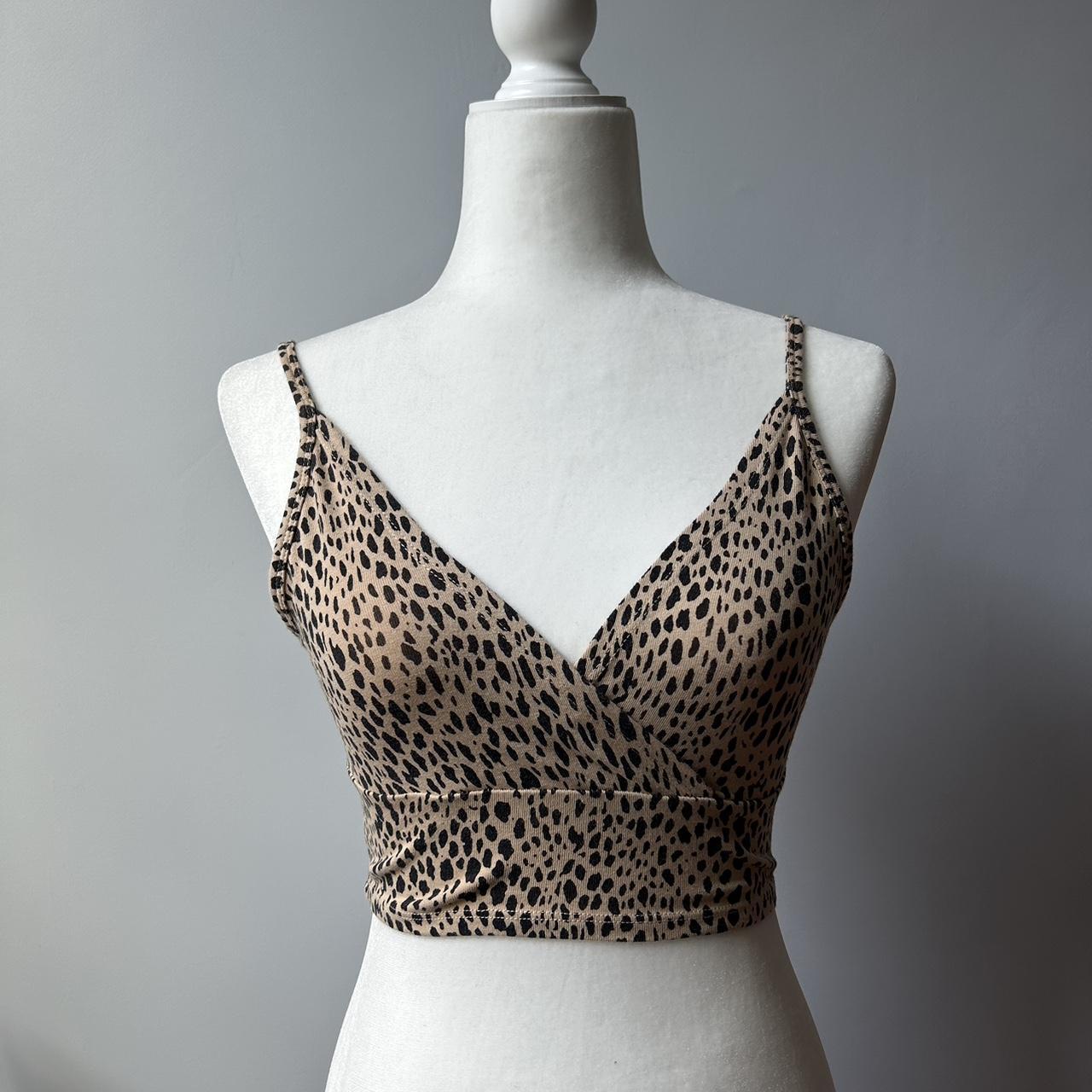 Brandy Melville Cheetah Print Tank Top Size Small... - Depop