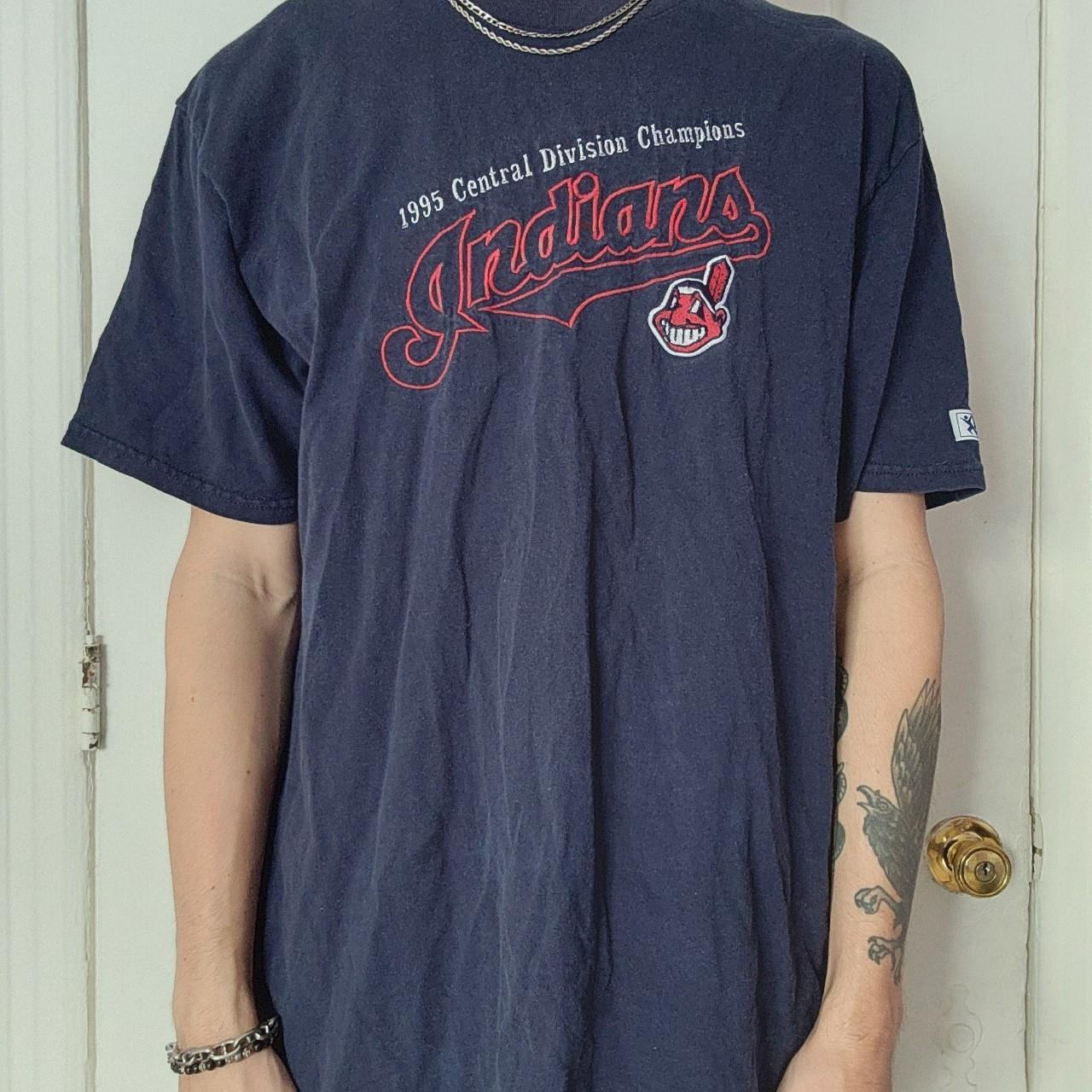 Vintage 1995 Cleveland Indians T-Shirt 🪶⚾️ 1995... - Depop