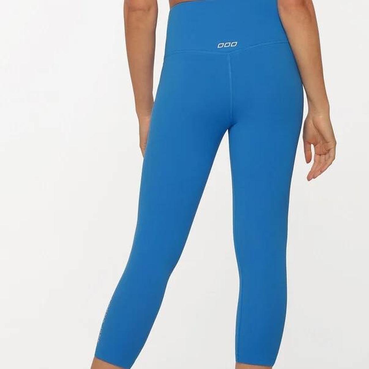 Lorna Jane electric blue lotus leggings and crop,... Depop