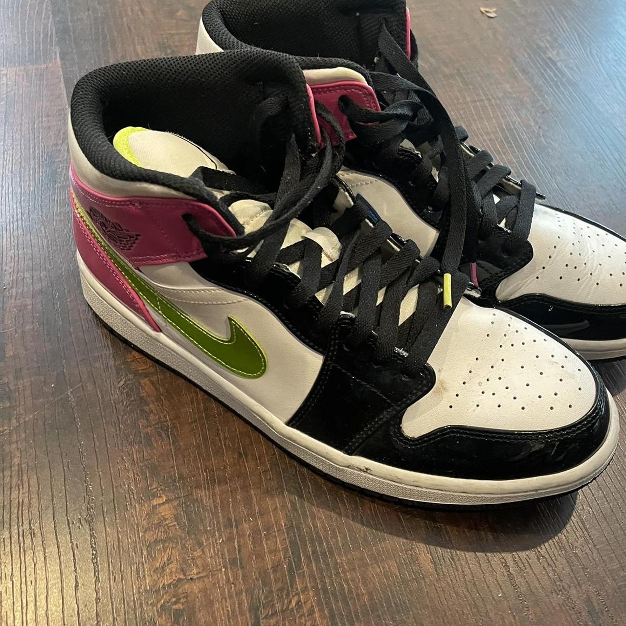 jordan 1 cyber active’ barely worn comes with box - Depop