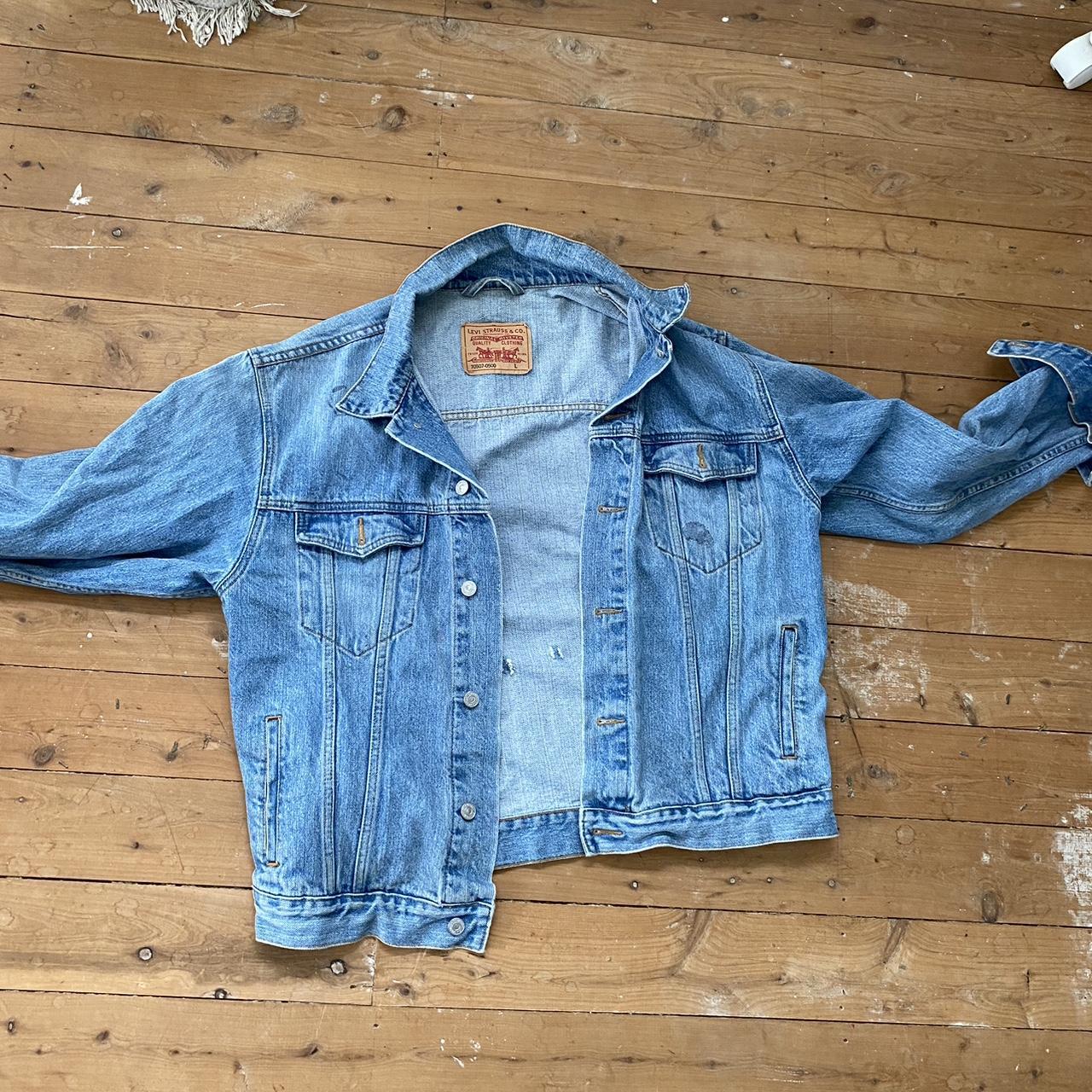 Oversized levi's denim jacket online