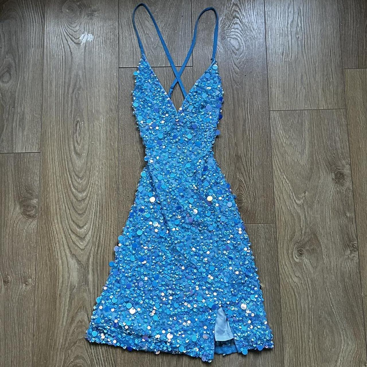 Light blue fancy clearance dress