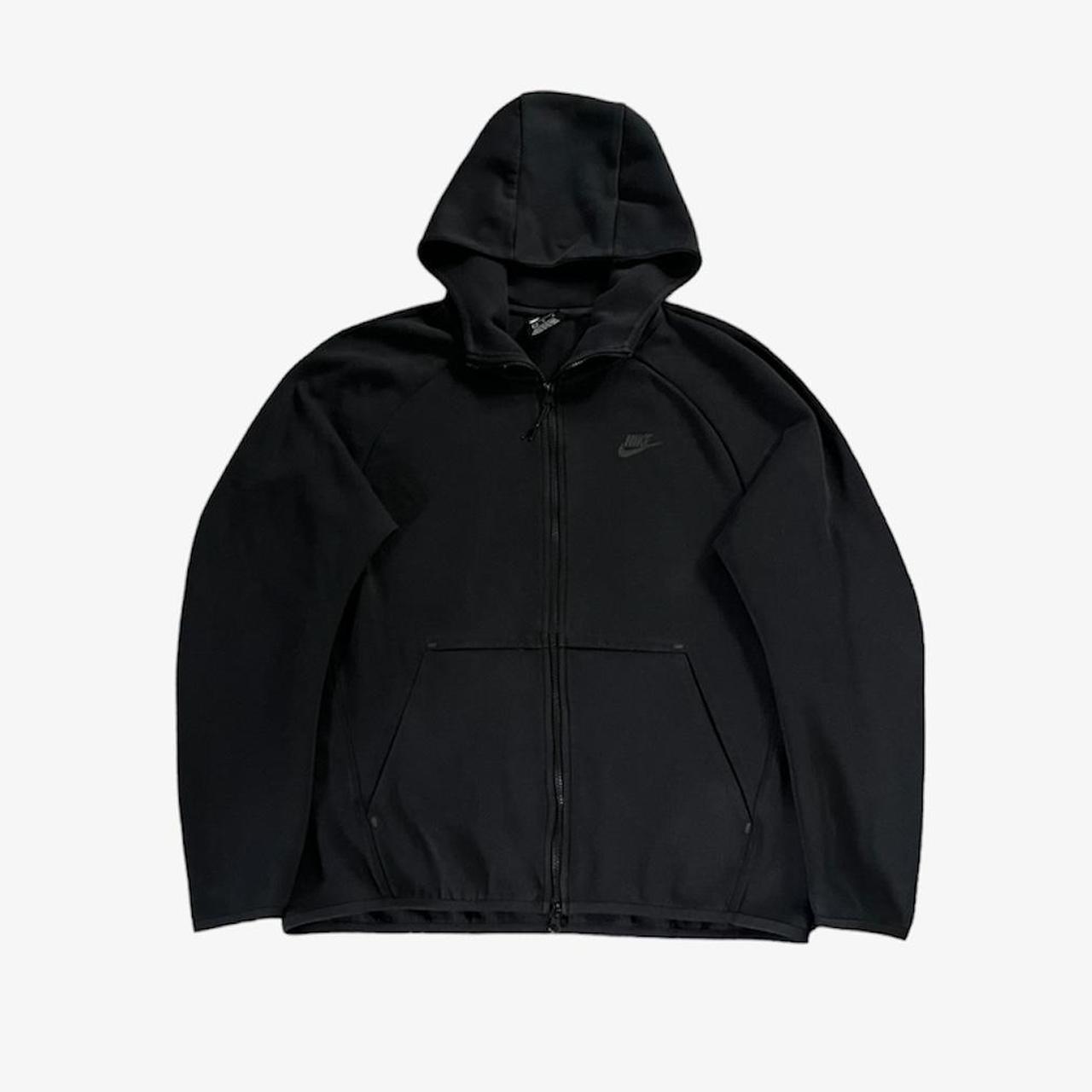 Old season Nike tech fleece black hoodie Mens size... - Depop