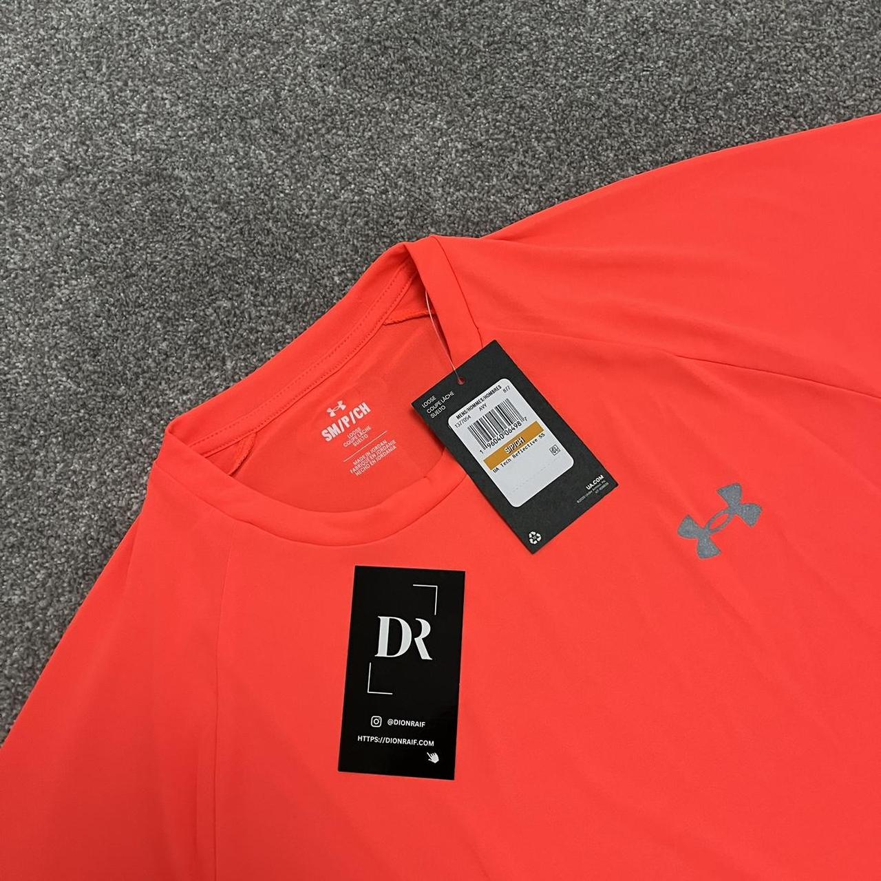 Orange Under Armour Tech Reflective T-Shirt