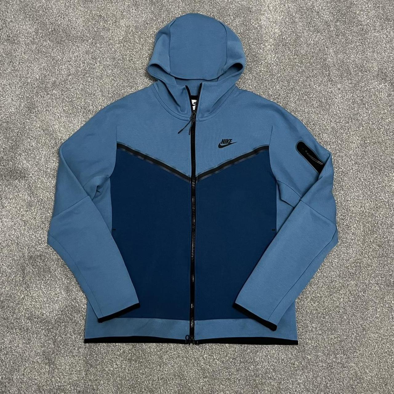 Old season Nike tech fleece dutch blue hoodie (3rd... Depop