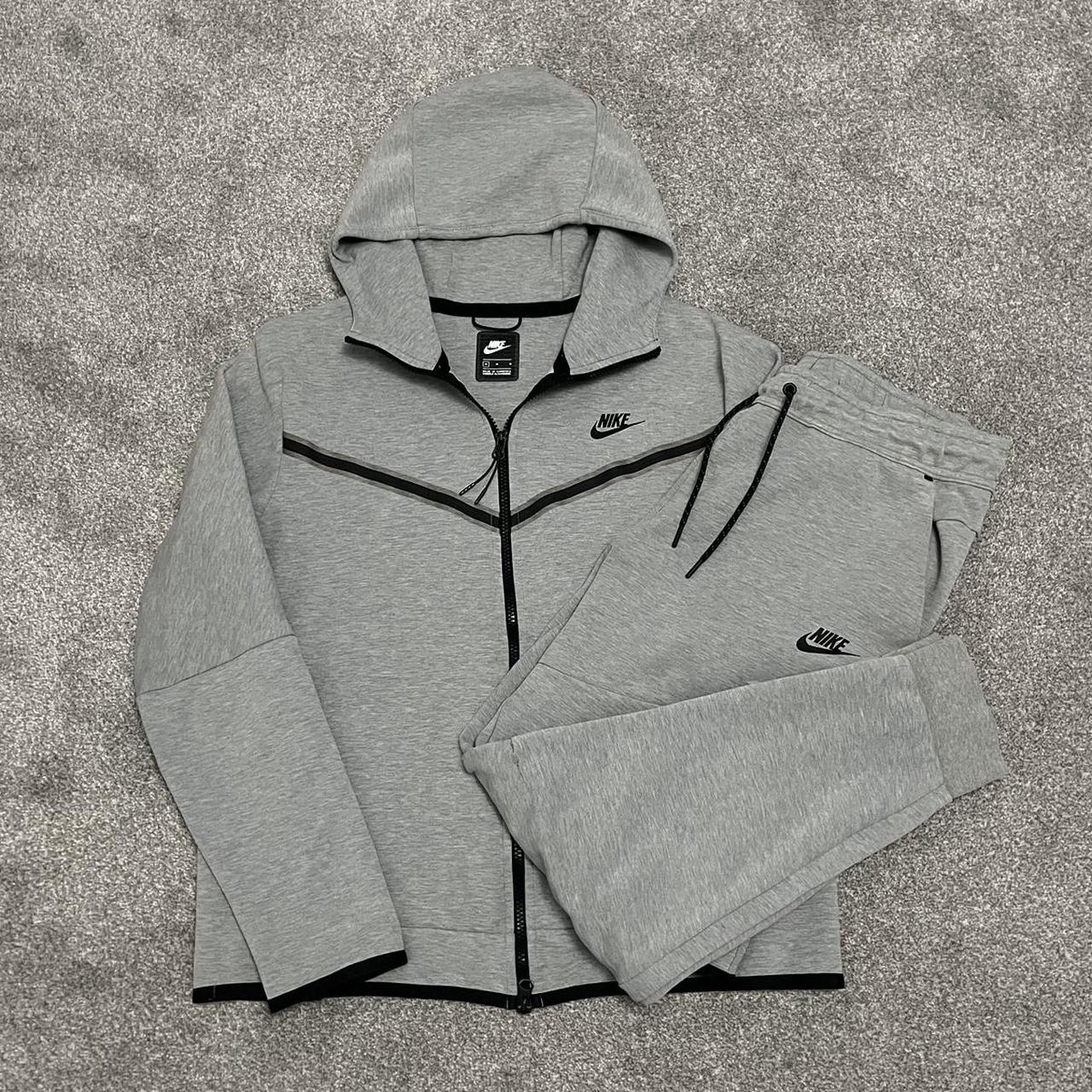 Nike Tech Fleece Grey Tracksuit Set (3rd Gen)... - Depop