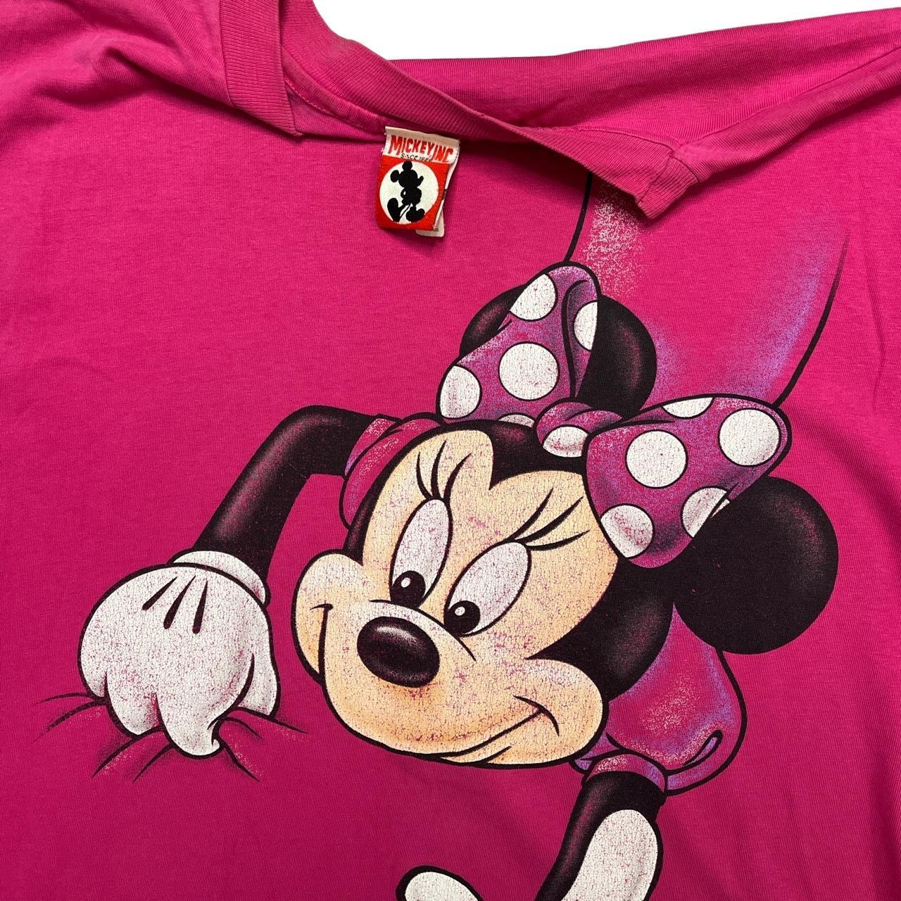vintage minnie mouse single stitch tshirt has holes - Depop