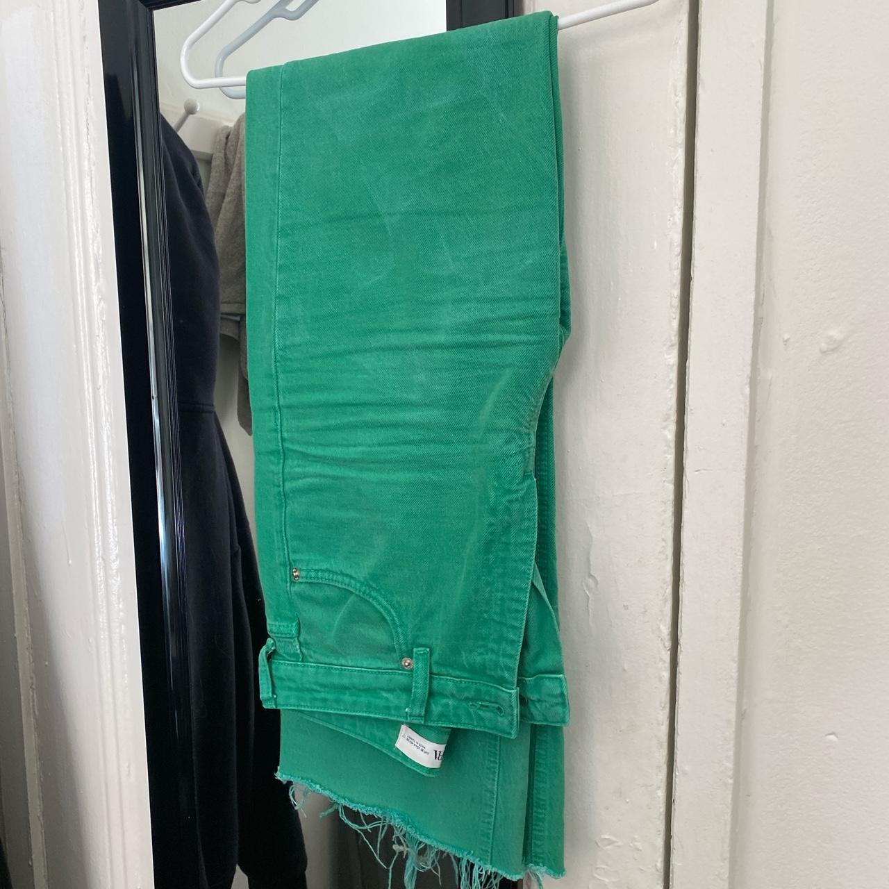 Zara Women's Green Jeans | Depop