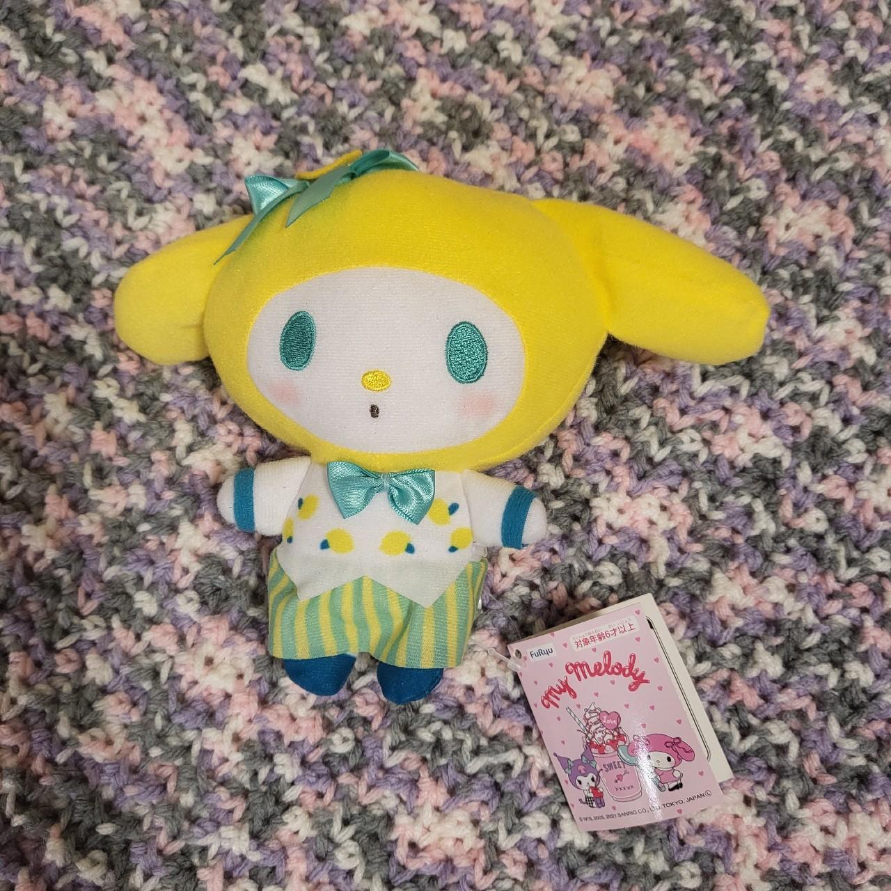 Lemon yellow My Melody plush with tags. Most of her... - Depop