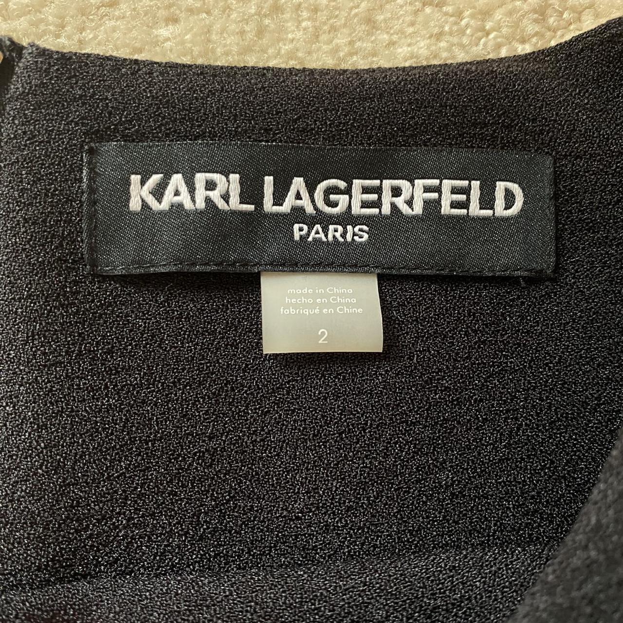 Karl Lagerfeld Women's Black Dress | Depop