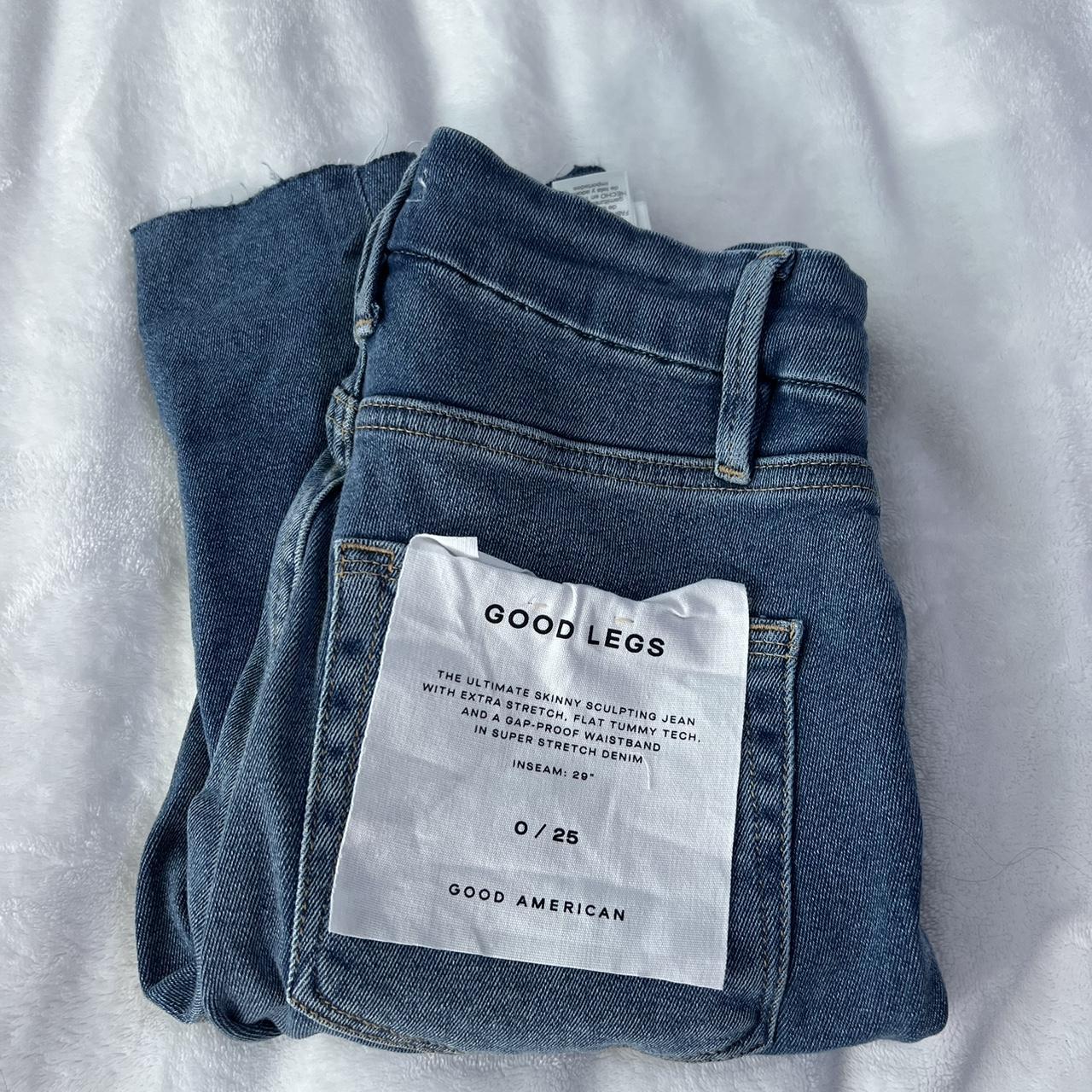 Good American jeans worn once size 0 so beautiful... - Depop