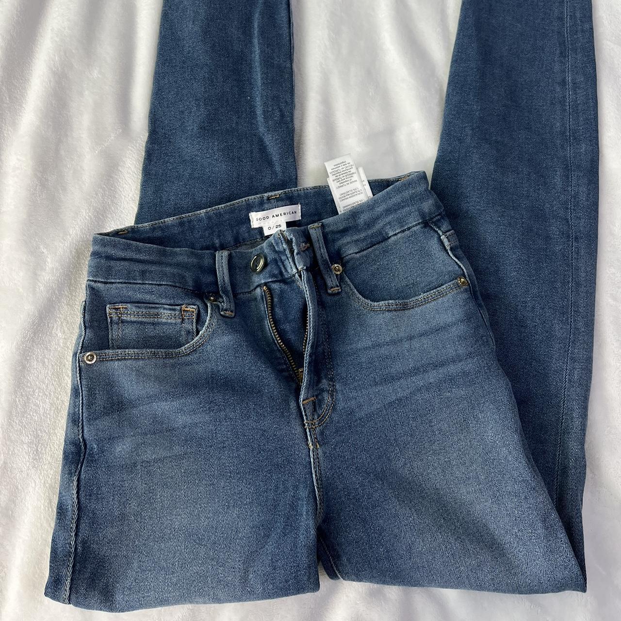 Good American jeans worn once size 0 so beautiful... - Depop