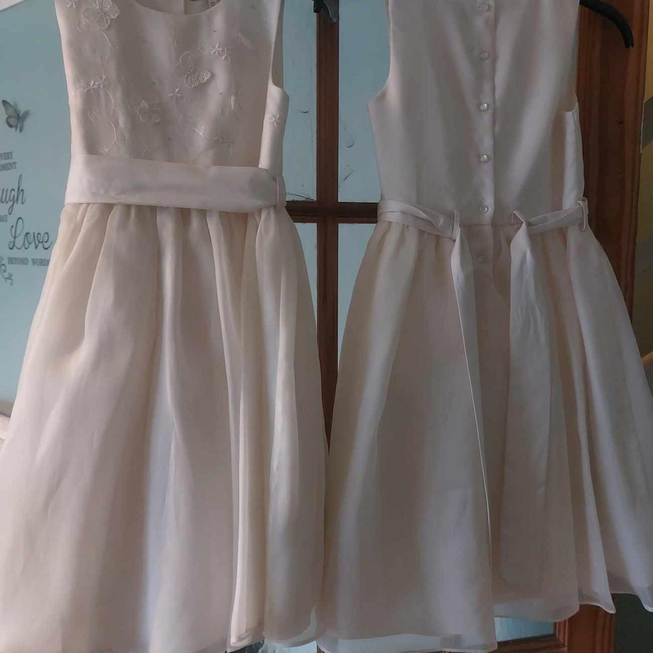 2 cream Bridesmaids Flower girls dresses from