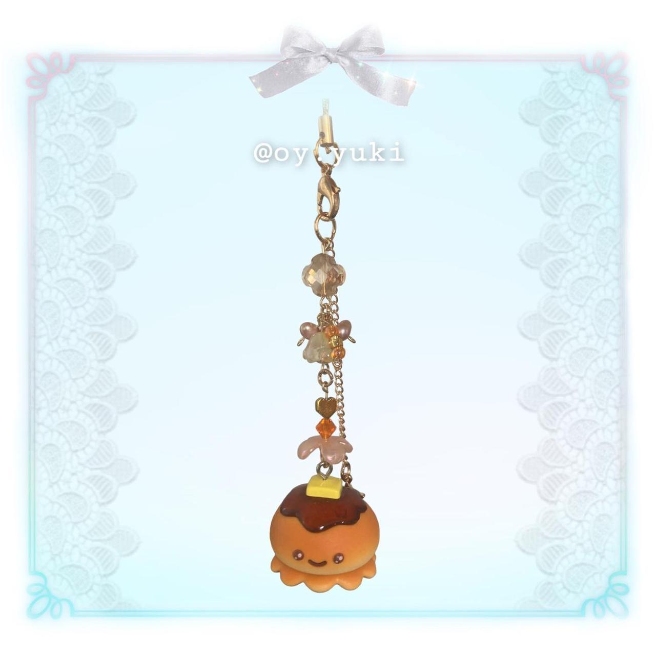 ꒰ა pancake jellyfish phone charm ໒꒱ ꒰ 𝙳𝙼 𝙱𝙴𝙵𝙾𝚁𝙴... Depop