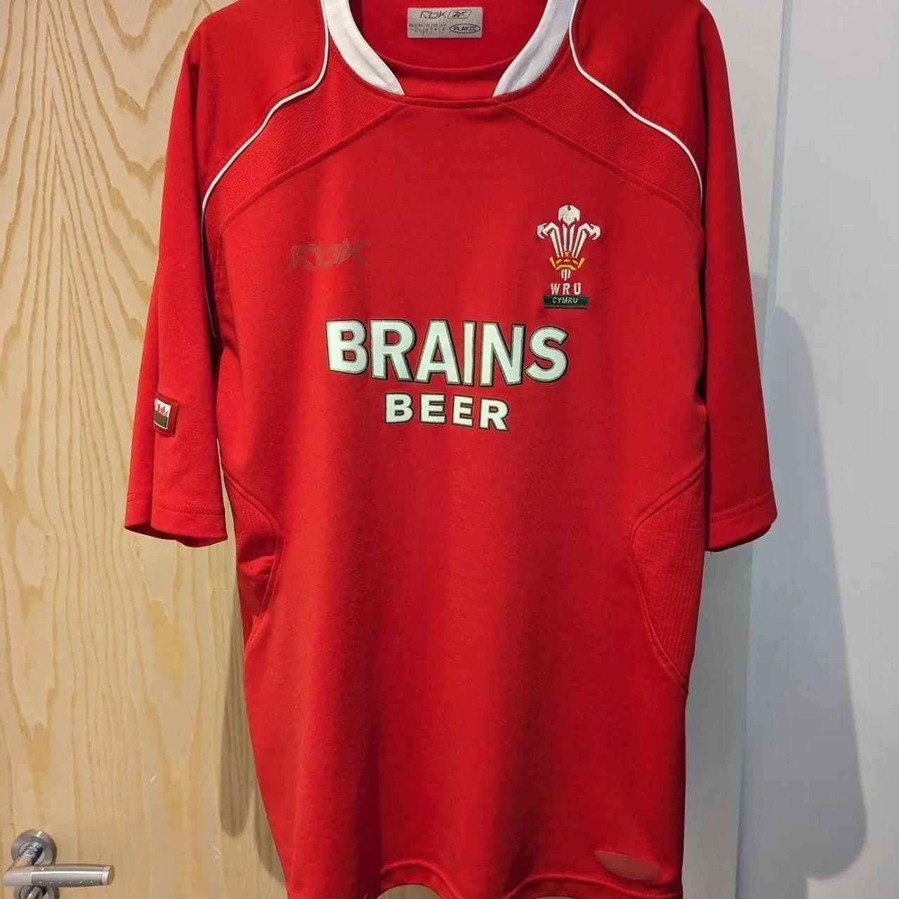 Reebok WRU Wales Rugby Brains Beer Jersey - M – Jak of all Vintage