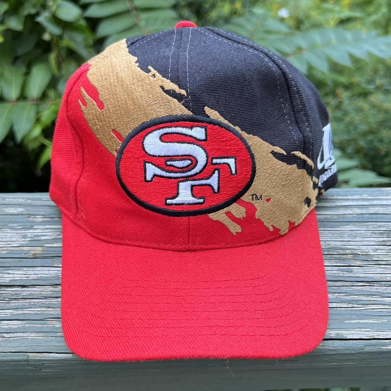 San Francisco 49ers Vintage 90s Pinstripe Snapback Hat NFL 