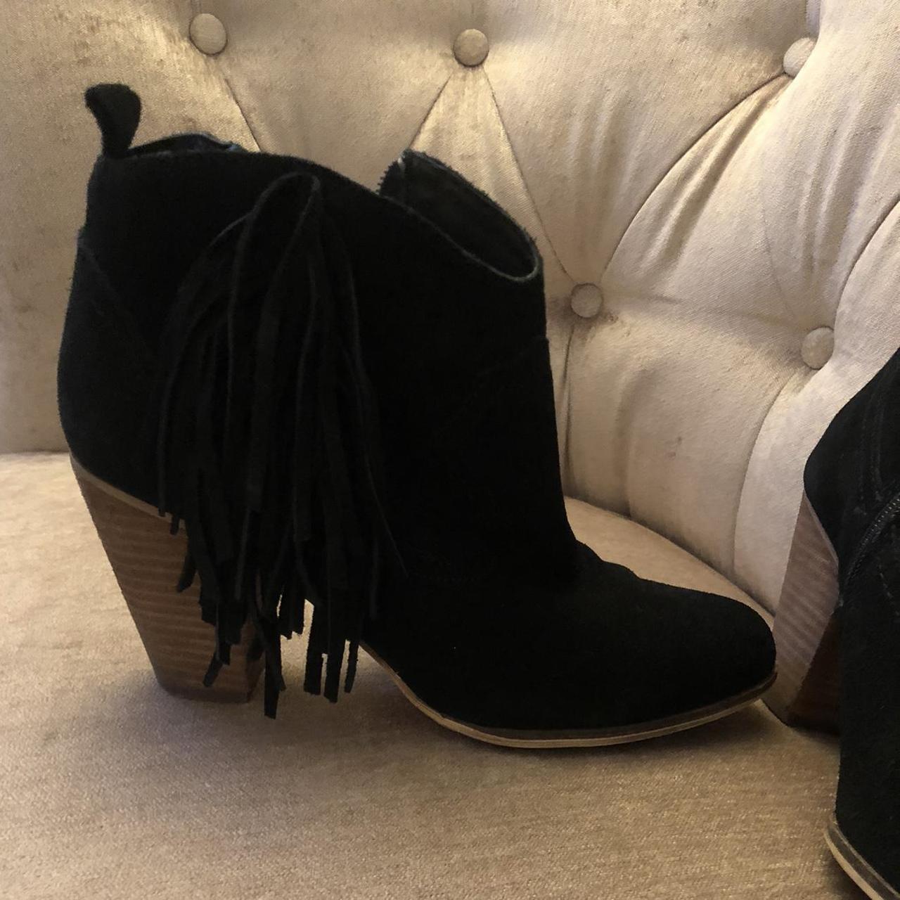 Steve madden ohio fringe on sale booties