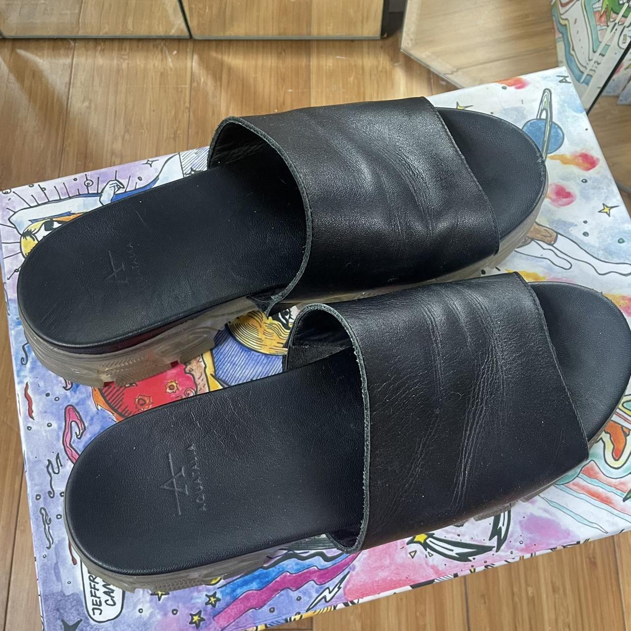 Aquatalia leather sandal jelly platform Size Depop