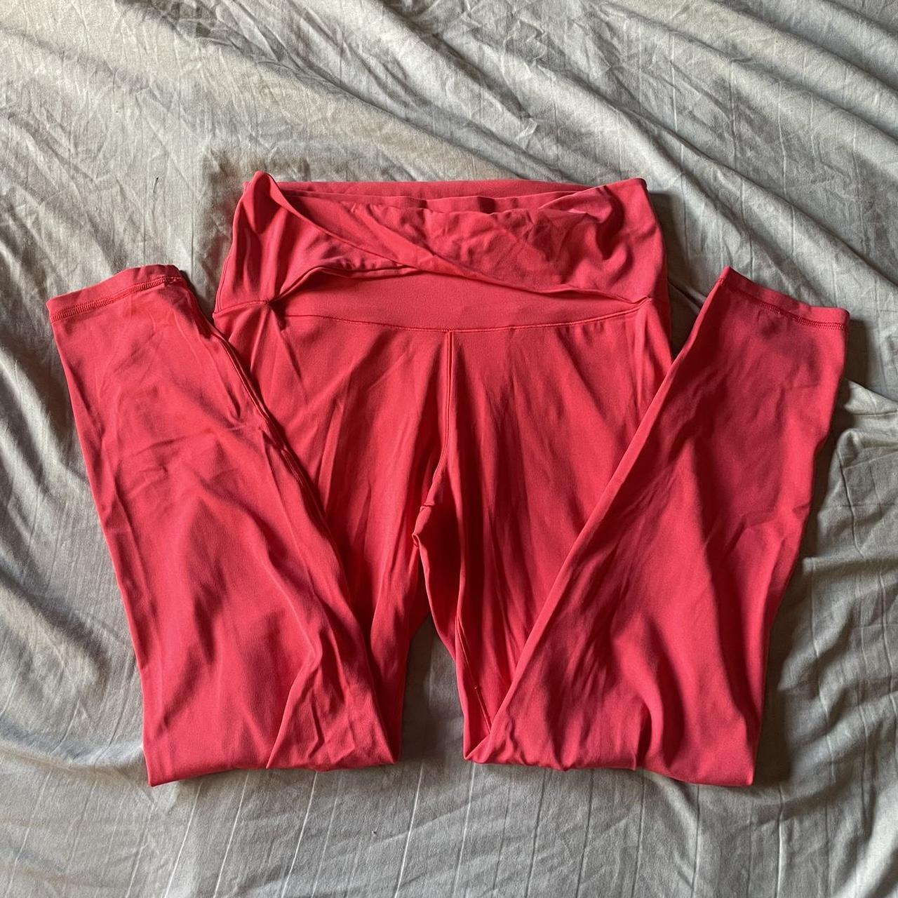 aerie tie leggings brand: aerie Color: red Size:... - Depop