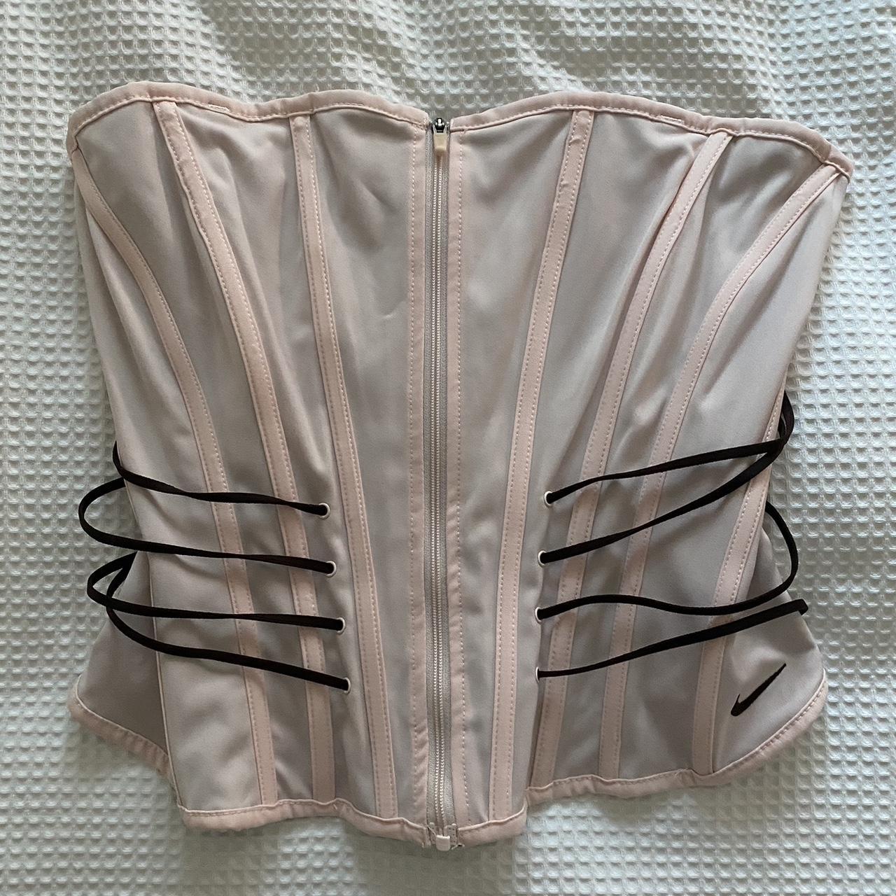 pink coquette nike dance corset ballerina Depop