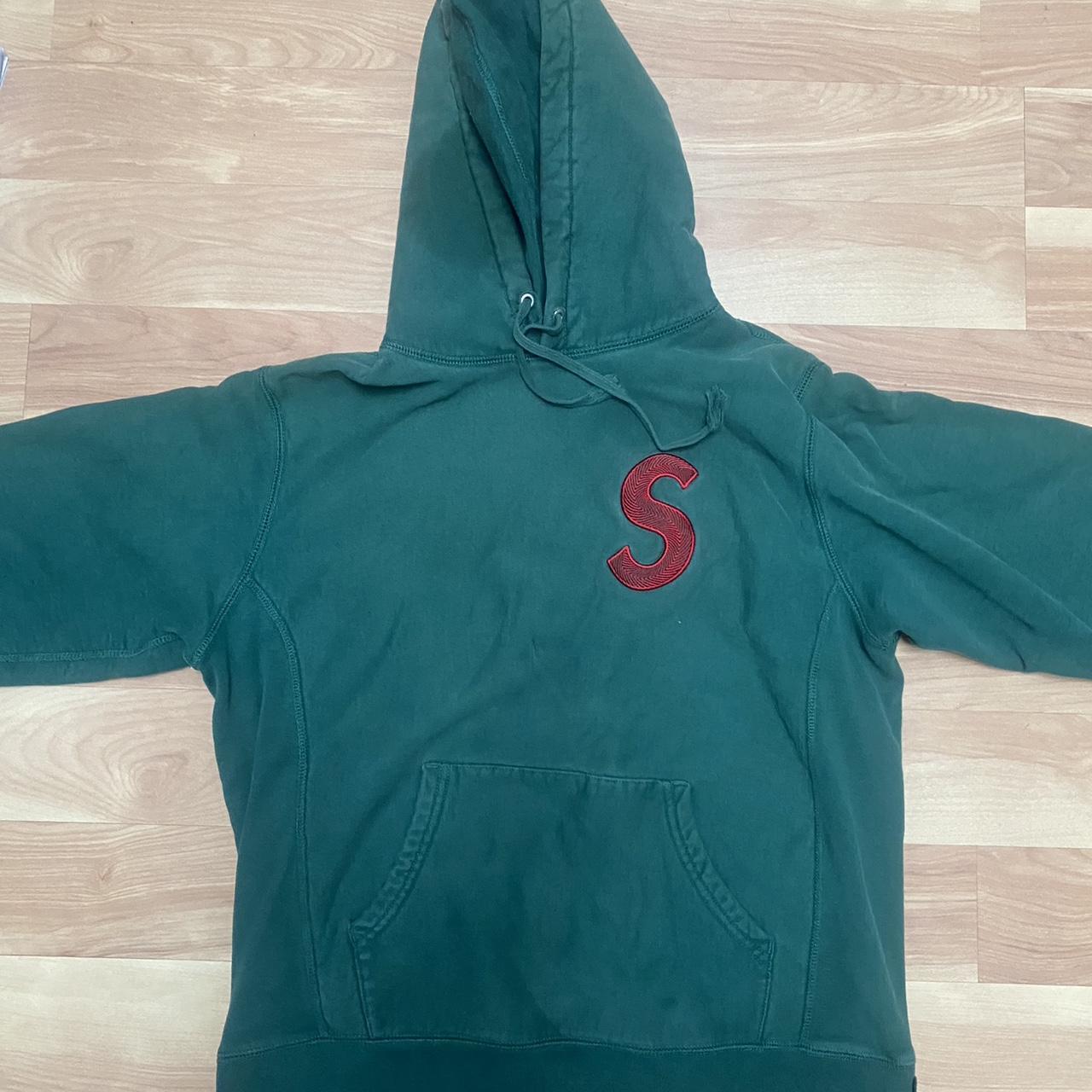 Green Red Supreme S Logo Hoodie Supreme Skater