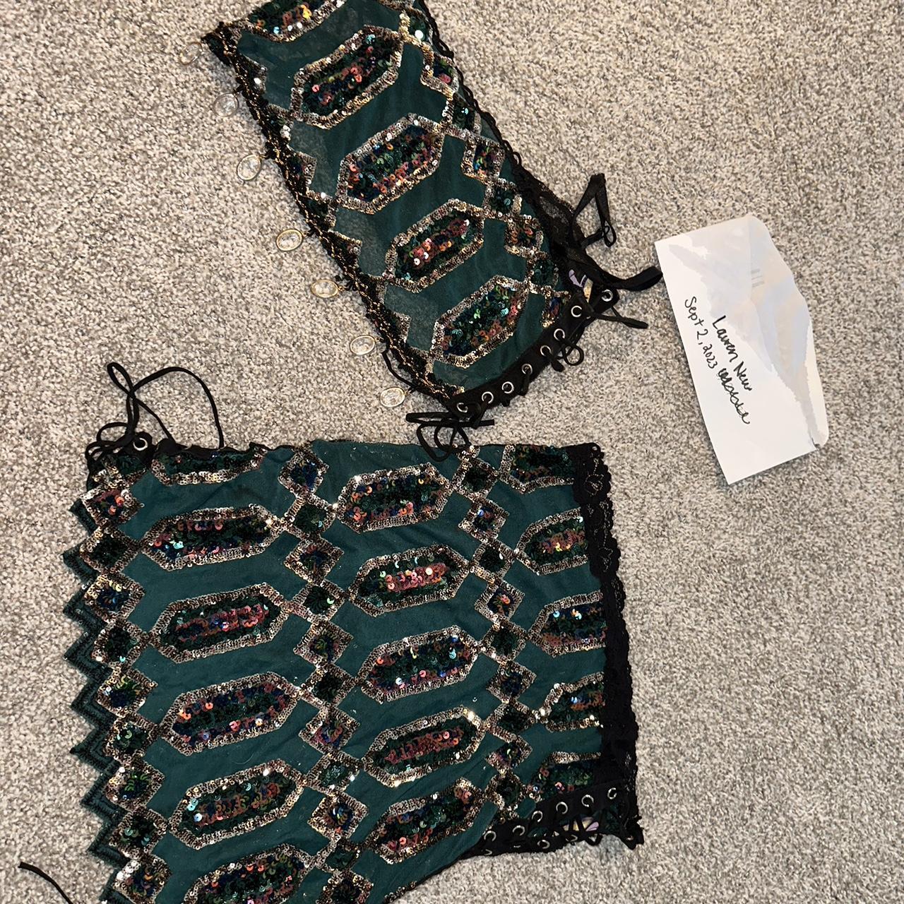 Disco Lemonade Emerald Goddess set Top is a M and... Depop