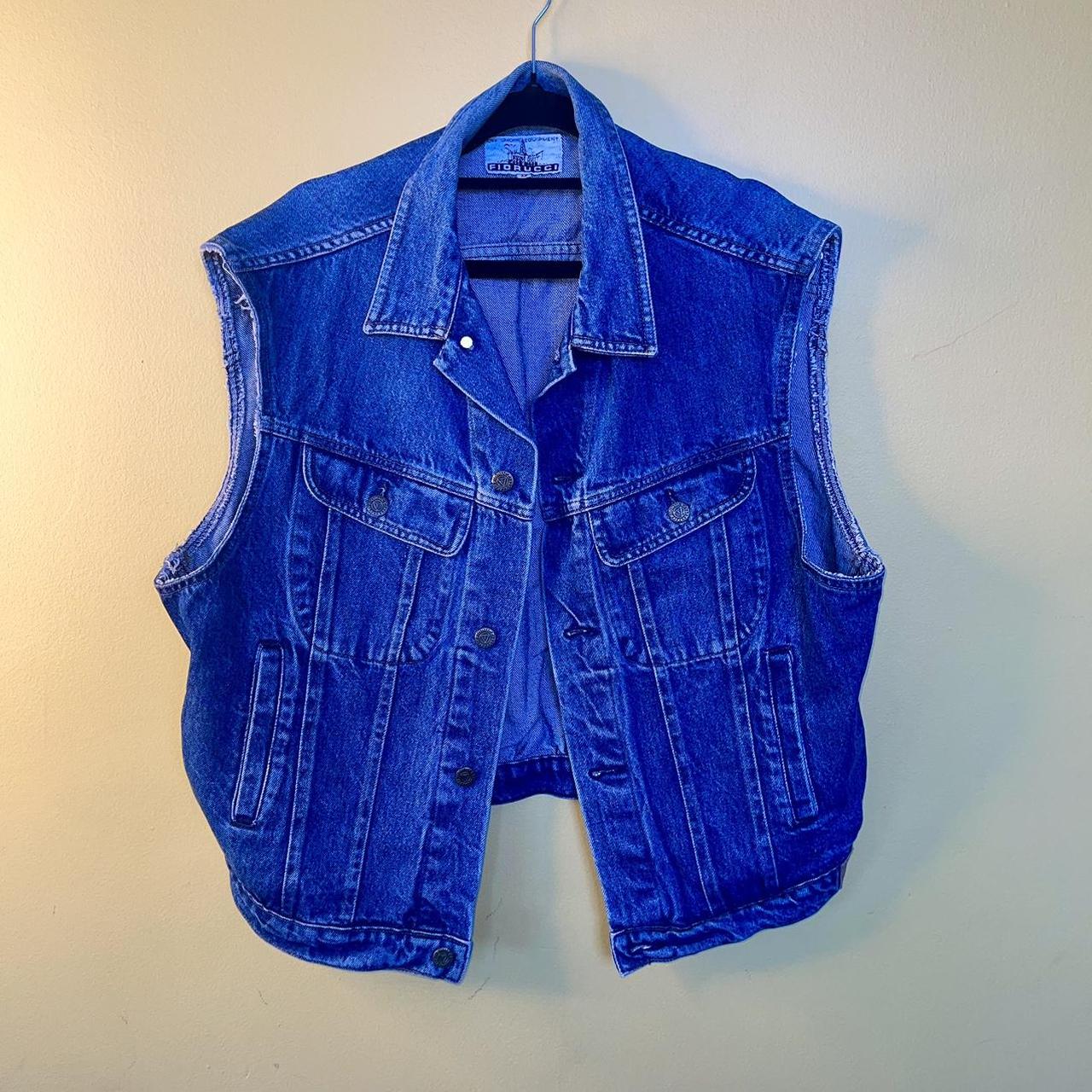 Fiorucci denim vest Gorgeous vintage denim vest... - Depop