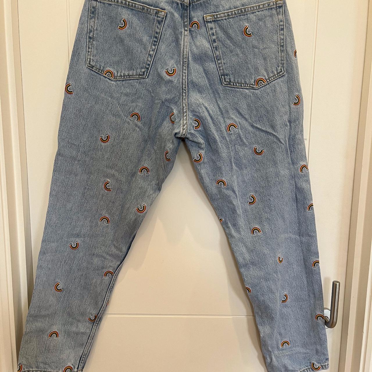 Topshop best sale rainbow jeans